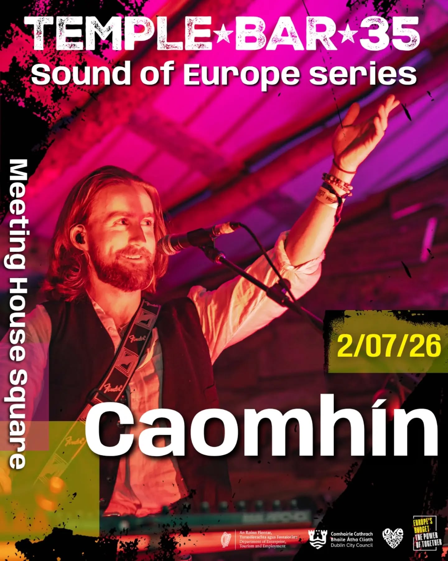 TempleBar35 🇪🇺 Sound of Europe
Your first taste of Temple Bar's 35th celebration!
Join us for a Trad Rave and a Euro Pop night in the heart of Dublin's Cultural Quarter starting this week 💃🪩
Thursday:
• @caoimhinceol
• @gerrys_trisco
• @electrad_band
Friday:
• @essiraymusic
• @aidxngbaby
• @bobbi_arlo
6 months, 60+ venues, 35+ artists in the only Temple Bar, Dublin.
This is Temple Bar 35!
🎫 FREE
📍 Meeting House Square
⏰ 6 - 10pm
#TempleBar35 #TempleBar #Dublin #Europe #SoundofEurope
Brought to you by @euireland @dublincitycouncil @deptculturecommssport @lovetemplebar