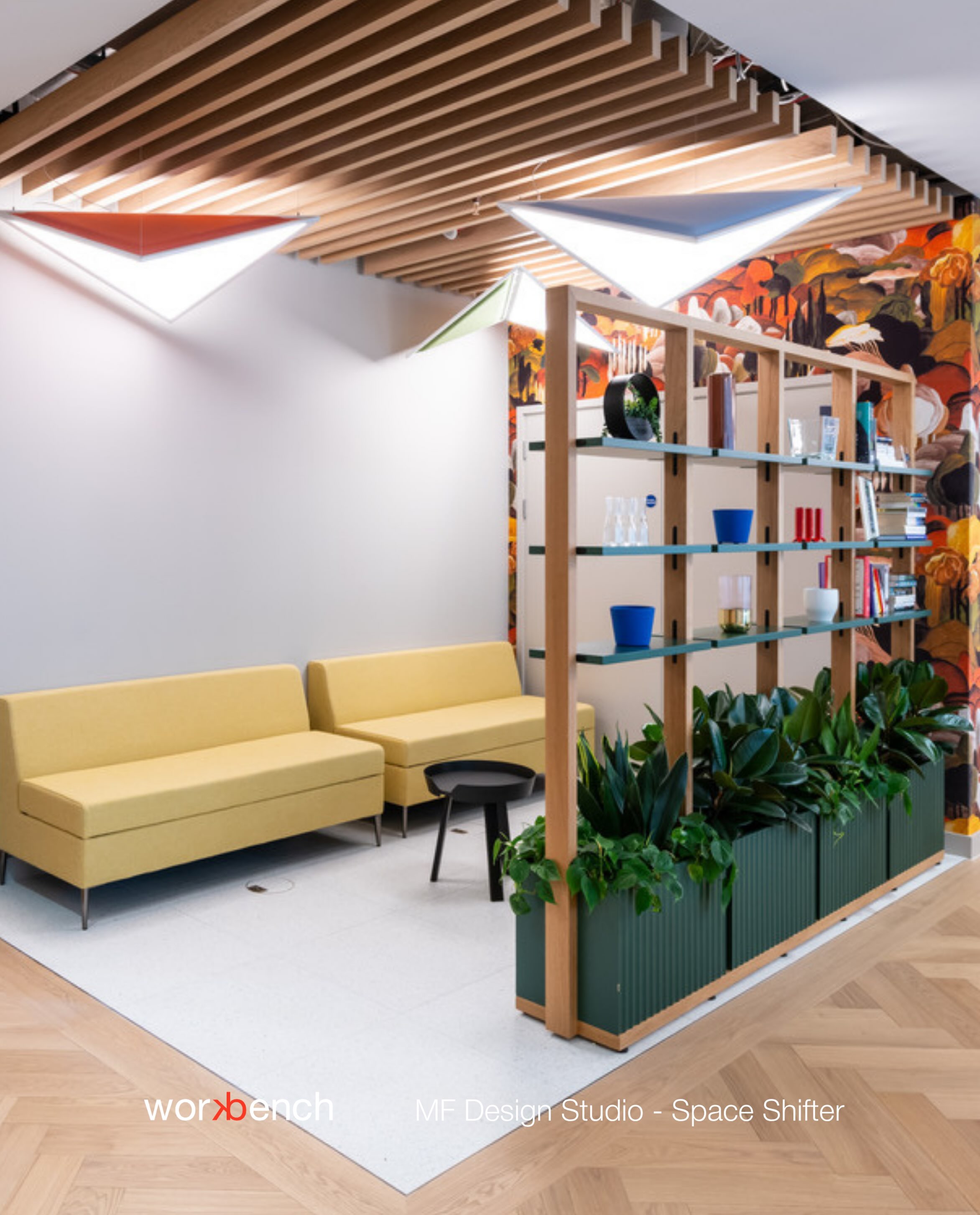 The Space Shifter. Your key to zoned interiors.
Produced by Workbench and designed by @mf_design_studio , Space Shifter provides the opportunity to zone spaces without the need for permanent partitions. Creating a product that has a positive impact on the users and the environment was one of the key objectives.
Space Shifter introduces earthy, natural materials to enhance this bond and celebrate nature through a feel-good product that combines timber and foliage, bringing nature into the indoor environment. The beautifully selected colour options and crisp fluted detail of the planters make the Space Shifter unique and innovative.
The Workbench Collections represent the best of British furniture design and craftsmanship.
Developed to meet the most demanding needs of the corporate market whilst also fulfilling our aims as an environmentally responsible furniture provider.
Furniture solutions by Workbench
Designed by us, tailored by you
#workplaceinteriors #partioning #biophilicdesign #madeinbritain