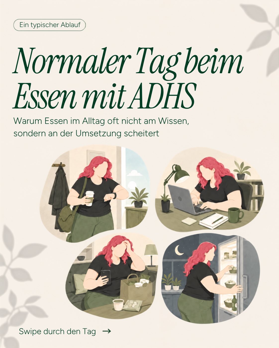 Kennst du das auch?
Morgens keine Zeit fürs Frühstück. Mittags nur Kaffee und Snacks. Abends zu erschöpft zum Kochen – also Lieferdienst. Und später Schuldgefühle.
Der Grund dafür kann dein ADHS sein.
Gesunde Ernährung scheitert bei vielen neurodivergenten Personen selten am Wissen – sondern an der Umsetzung. Hyperfokus, vergessener Hunger, fehlende Energie am Abend… das System ist nicht für uns gemacht.
Aber es gibt einfache Lösungen, die unterstützen können - Ernährungstherapie setzt genau da an.
In meinem Workshop am 14.07. bekommst du:
→ Strategien gegen Vergessen & Heißhunger
→ Schnelle, nährende Mahlzeiten-Ideen
→ Nährstoffreiche Notfalllösungen
→ Tools für impulsives Essen
Nur noch 7 Plätze frei – Link in Bio 🫶
#ADHS #ADHSErnährung #ADHSAlltagstipps #NeurodivergentLeben #adhsösterreich