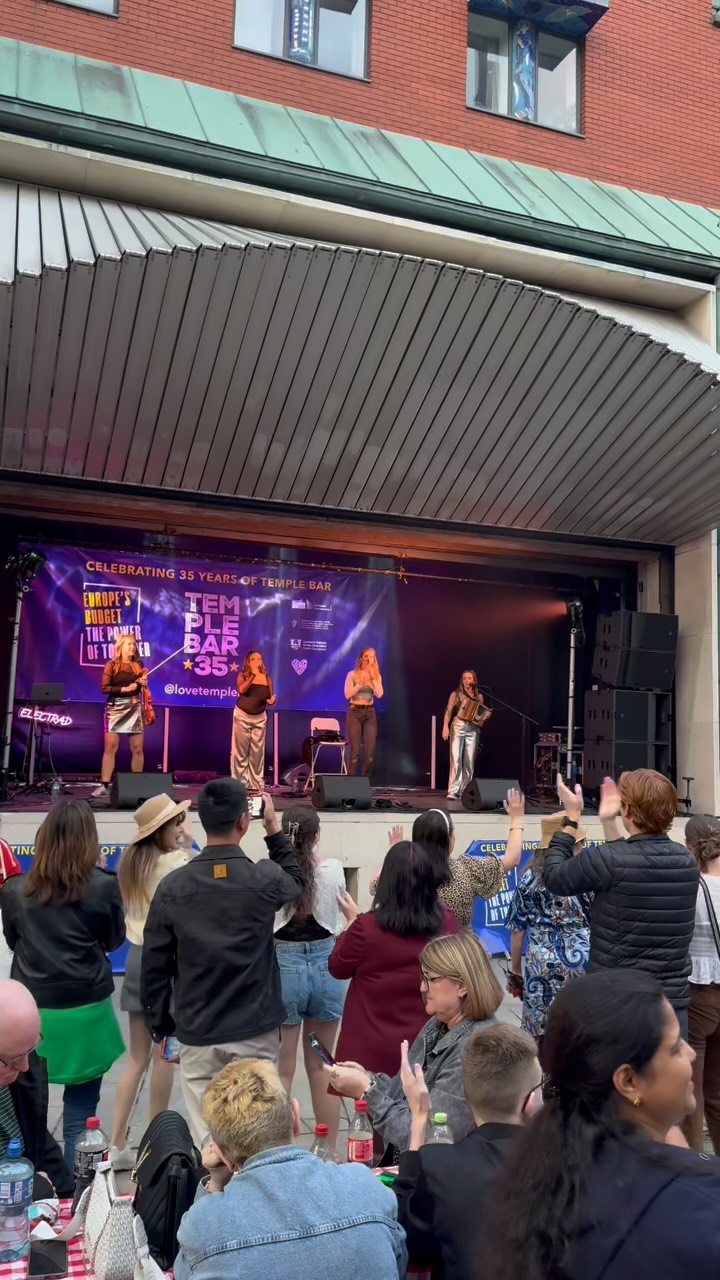 The Power of Together, right here in the heart of Temple Bar 💙
Temple Bar 35 kicked off in Meeting House Square with what we do best - live tunes and serious vibes!
Trad rave was the mood, tomorrow we’ll be Euro pop; so bígí linn in Dublin’s Cultural Quarter for more FREE live music from 6pm 🪩
Check out all Temple Bar 35 events on lovetemplebar.com - Celebrating 35 Years of Temple Bar ✨
Brought to you by @euireland @dublincitycouncil @lovetemplebar @diageo
#TempleBar35 #TempleBar #PowerofTogetherEU #Dublin