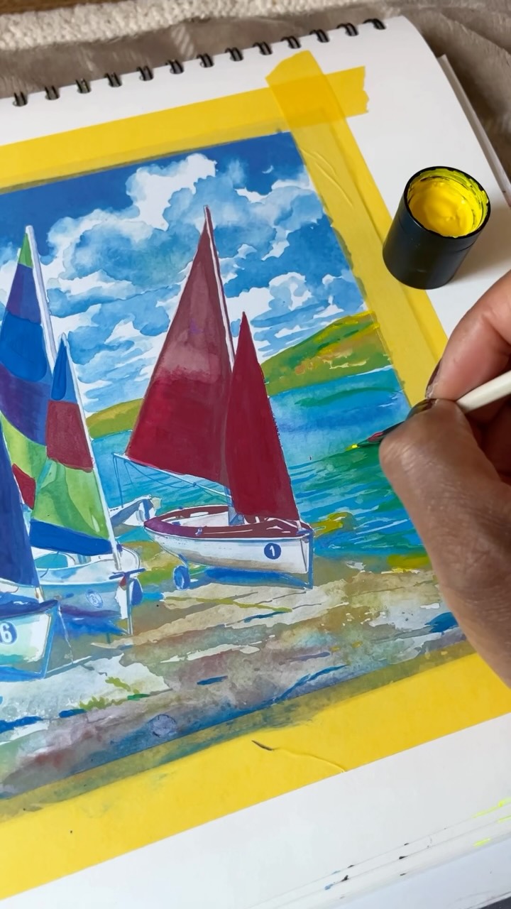 It’s regatta season… ⛵️🎨
#workinprogress #artistatwork #artistinsummermood #hansaclass