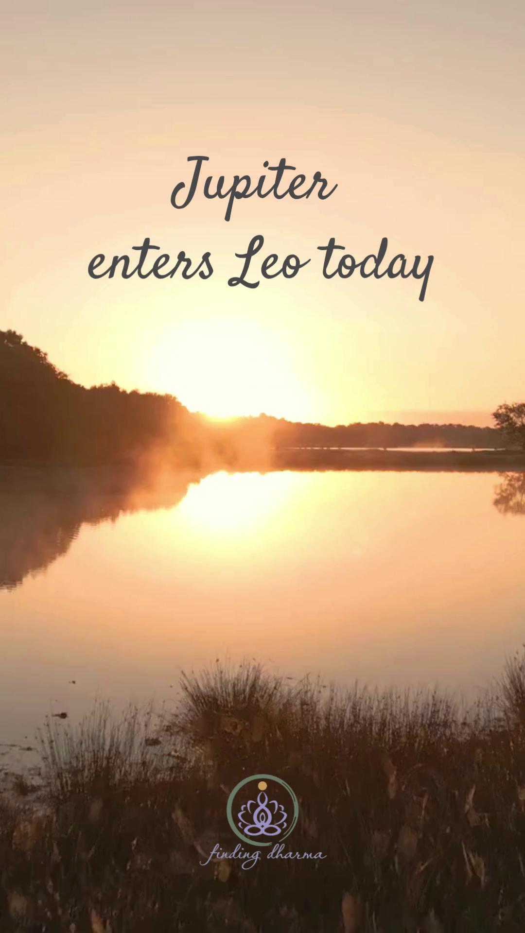 Jupiter enters Leo today.
Inside the Finding Dharma Community, I'm sharing a deeper exploration of this transit, including where opportunities for growth may appear and ways to work consciously with Jupiter's expansive energy.
💭 Reflection Question:
Where are you ready to shine a little brighter?
Link in bio or comment below.
#findingdharma #JupiterinLeo #dailyastrology #astrologyforecast #ConsciousLiving #AstrologyInsights #CelestialEvents