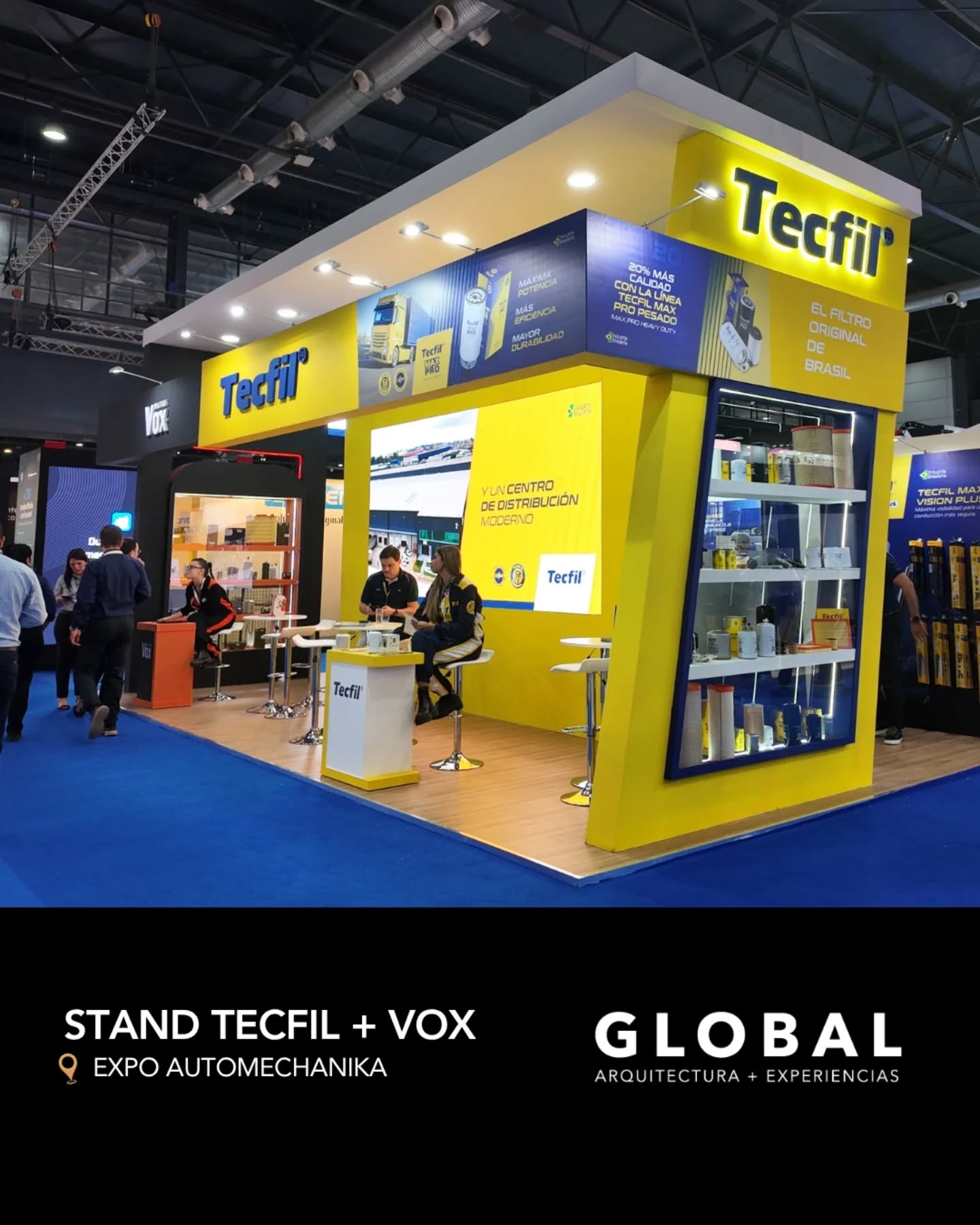 Dos marcas, dos identidades y un mismo espacio para resolver 🚀
En Automechanika, el desafío fue lograr convivencia visual sin perder personalidad.
Tecfil y Vox necesitaban comunicar de forma distinta, pero dentro de una propuesta coherente, funcional y comercialmente efectiva.
Del render a la realidad, cada decisión tuvo un propósito claro.
#GlobalStands #ExperienciaDeMarca #DiseñoDeExposiciones #ArquitecturaEfímera #StandsProfesionales