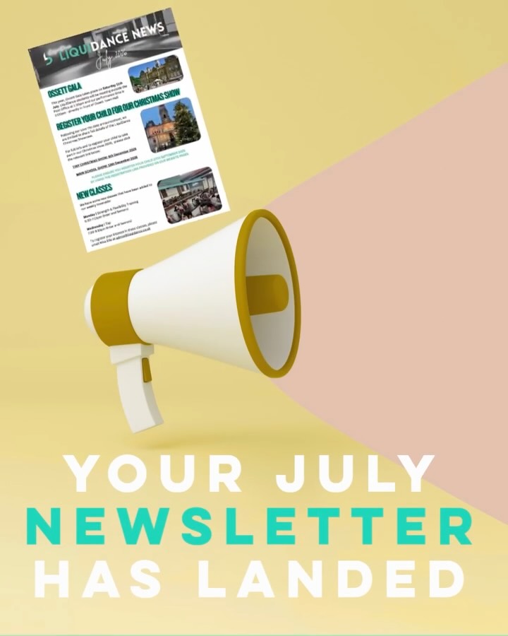 📬 July's LiquiDance Newsletter is Here!
Parents and carers – our July newsletter has now landed in your inbox! 🎉
Inside you'll find all the latest news, important dates, exciting opportunities and everything you need to know for the month ahead.
🎄 Don't miss it! This month's edition also includes everything you need to know about signing up for our Christmas Show, including how to register your child's place.
If you haven't seen it yet, be sure to check your inbox (and your junk folder, just in case!).
#LiquiDance #DanceFamily #ChristmasShow #DanceSchool #InspiringConfidenceThroughDance #YorkshireDance