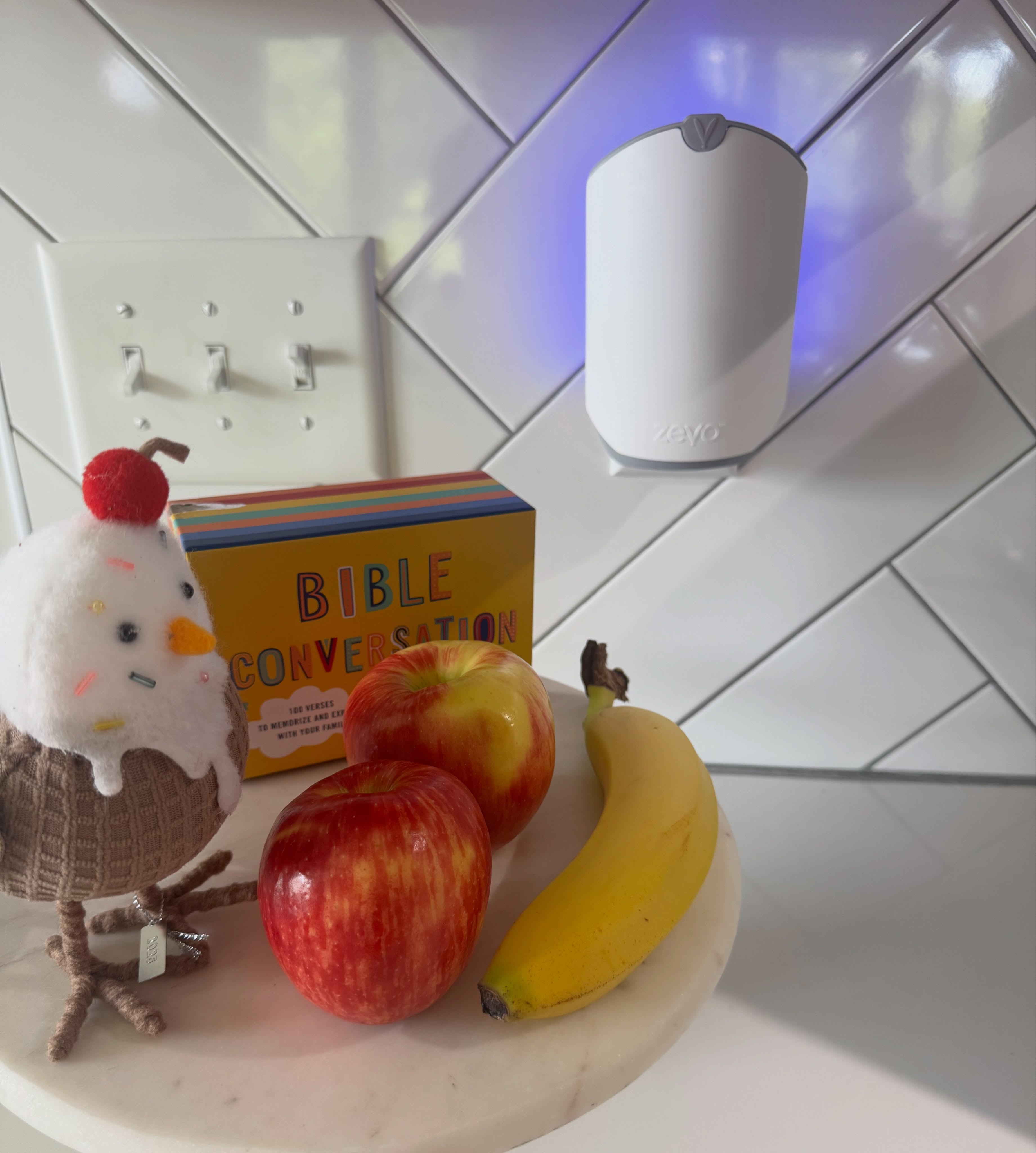 Since it’s summer, the kids eat like 20lbs of fruit a week. I like to keep it on the counter so it’s easy to grab but there’s nothing worse than a kitchen full of fruit flies!
This Zevo Flying Insect Trap keeps your kitchen fly free without having to use any harsh chemicals or pesticides. You literally just plug it in, and voila it goes to work for you!
And the best part is you don’t have a gross bowl full of dead flies like some other solutions. 🤮
@influenster @zevoinsect #complimentary #zevoreviews