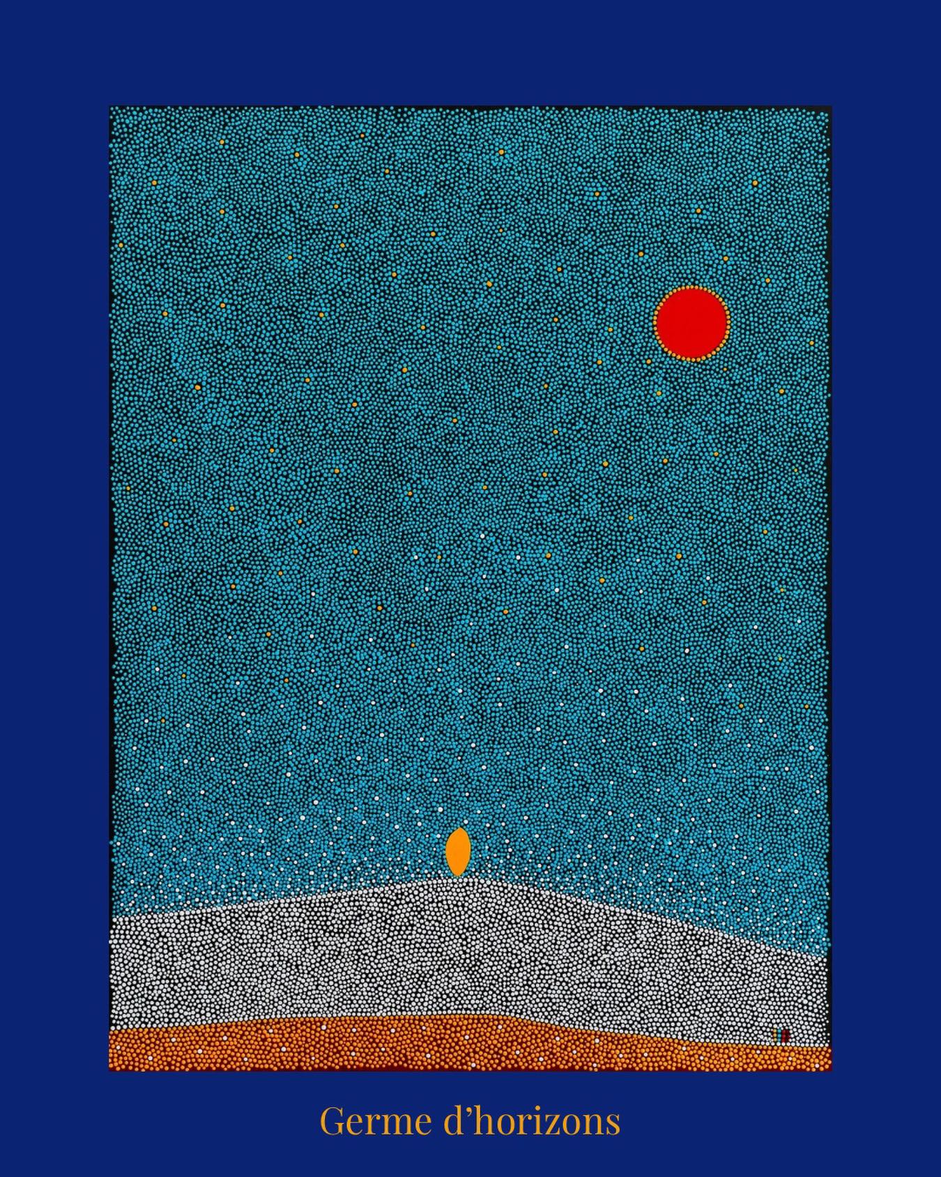 « Germe d’horizons »: Un point de départ, mille directions! #artabstraitcontemporain #artlovers #ezevillage #racinesnomades #artistefrançaise