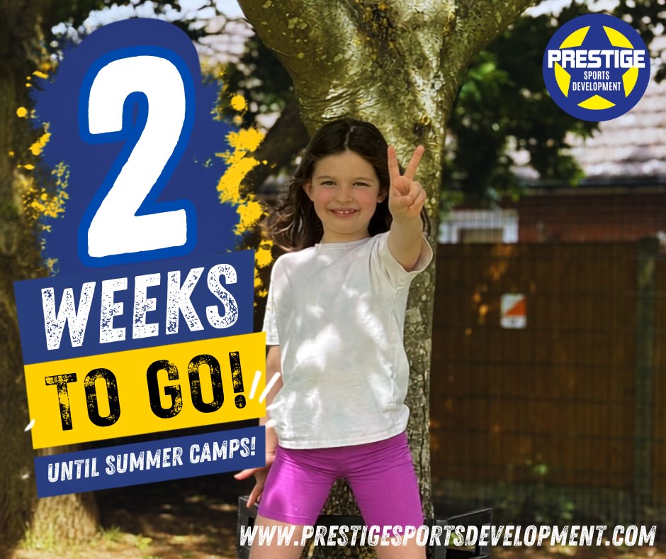 โ๏ธ ONLY 2 WEEKS TO GO! โ๏ธ
The countdown is officially on for our Summer Camps at Prestige Sports Development! ๐โฝ๐จ๐โโ๏ธ
Get ready for:
๐ฅ Action-packed sports
๐ฏ Laser Tag & team games
๐ฎ Gaming zones
๐จ Arts & crafts
๐ New friends & unforgettable memories
Spaces are filling fast, so donโt miss out on the biggest summer yet! ๐
๐ Multiple venues available
๐
Flexible booking options
๐ป Book now: www.prestigesportsdevelopment.com
#SummerCamp #PrestigeSportsDevelopment #SchoolHolidays #KidsActivities #SportsCamp SummerFun HolidayClub