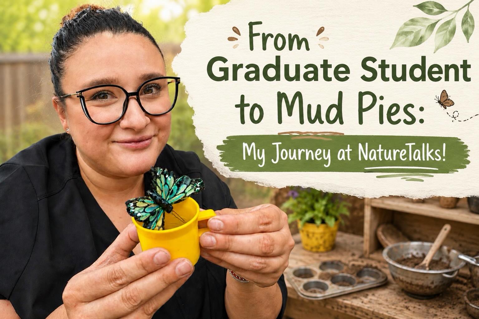 When our NAU graduate student started her summer externship with us, she probably didn’t expect to be spending so much time doing speech therapy in a mud kitchen!
From muddy hands to meaningful communication, it’s been an incredible summer of learning, laughter, and evidence-based therapy in nature. We have loved having her as part of the NatureTalks team and watching her embrace every adventure along the way.
Check out her reflections and hear about her experience in our latest blog post on the website! Link in bio.