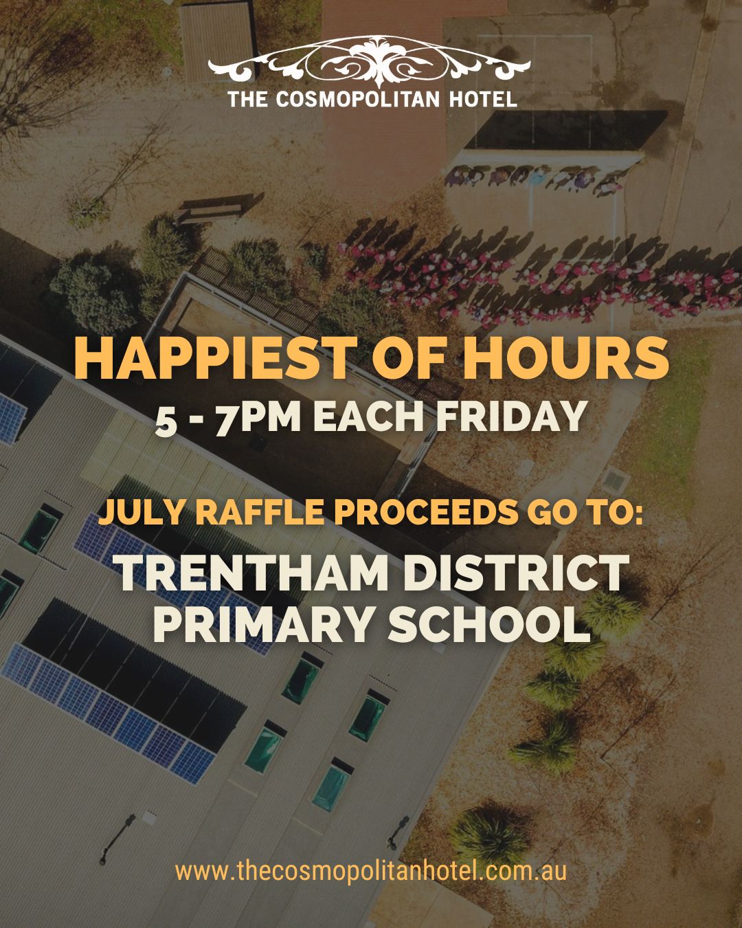 Trentham District Primary School is our July charity partner for the Friday night meat raffle. All proceeds from the month head straight to the school, grab your tickets at the bar between 5–7pm each Friday.
#cosmotrentham #trenthamvictoria #communitymatters #macedonranges #thecosmopolitanhotel