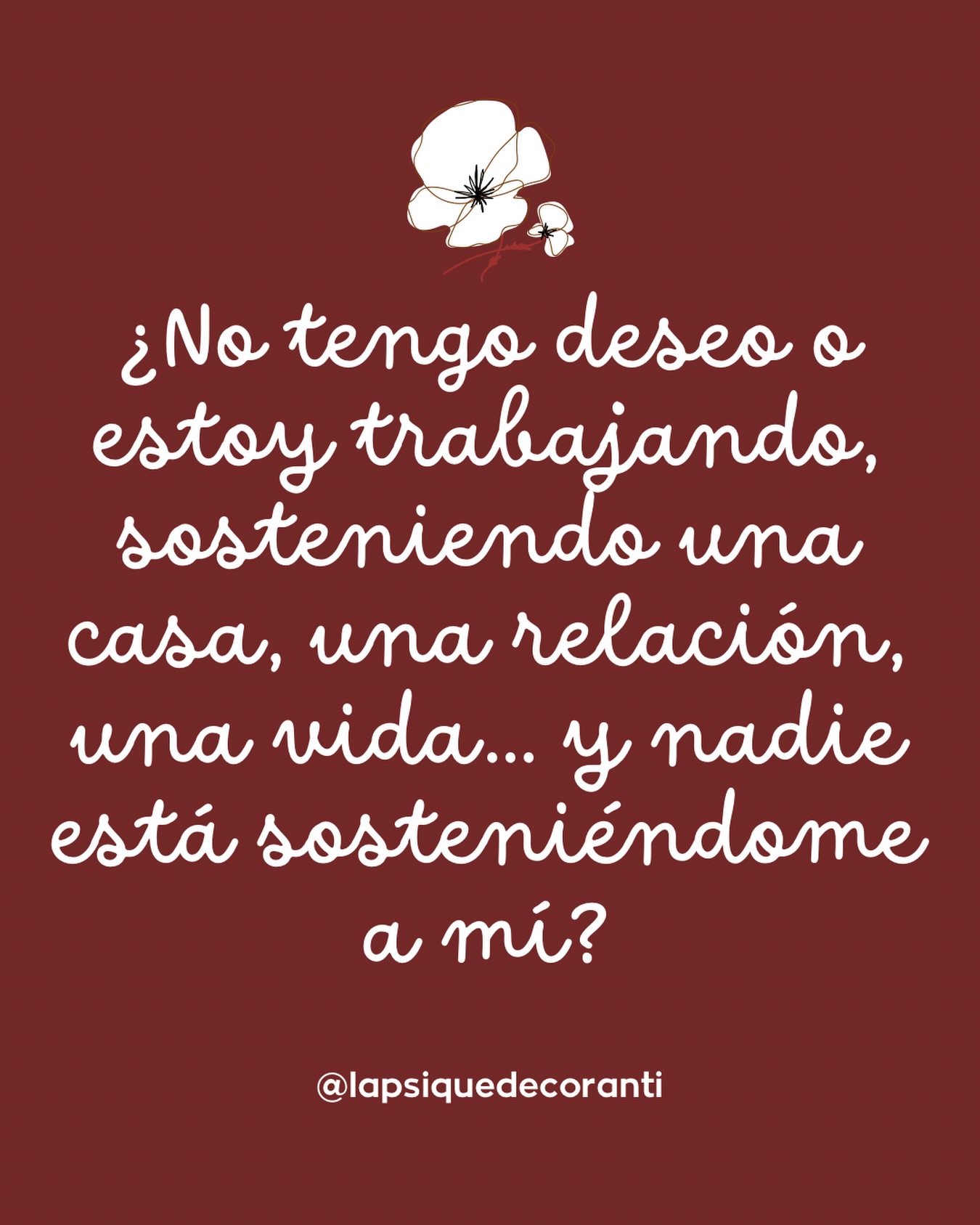 “No tengo deseo.”
Es una de las frases que más escucho en consulta.
Pero muchas veces, cuando empezamos a mirar qué hay detrás, descubrimos algo importante: el problema no siempre es el deseo. El problema es que llevas demasiado tiempo sosteniéndolo todo.
Sostienes una casa, sostienes una relación,sostienes un trabajo, sostienes la organización familiar, sostienes los cumpleaños, las citas médicas, la compra, las emociones de los demás, las conversaciones incómodas, los conflictos que nadie quiere afrontar...
Y mientras sostienes todo eso…
¿Quién te sostiene a ti?
Nos han enseñado a pensar que el deseo sexual aparece porque sí. Que basta con querer a la otra persona o encontrarla atractiva.
Pero el deseo necesita espacio.
Y el espacio desaparece cuando tu cabeza nunca descansa.
Es difícil conectar con el placer cuando tu cerebro sigue repasando si mañana hay que comprar pañales, responder ese correo, poner una lavadora o recordar la reunión del colegio. Es difícil sentirse disponible para el erotismo cuando llevas semanas sintiéndote responsable de que todo funcione.
Porque el deseo no solo vive en el cuerpo.
También vive en un sistema nervioso que necesita sentir que, por un momento, puede dejar de estar en alerta.