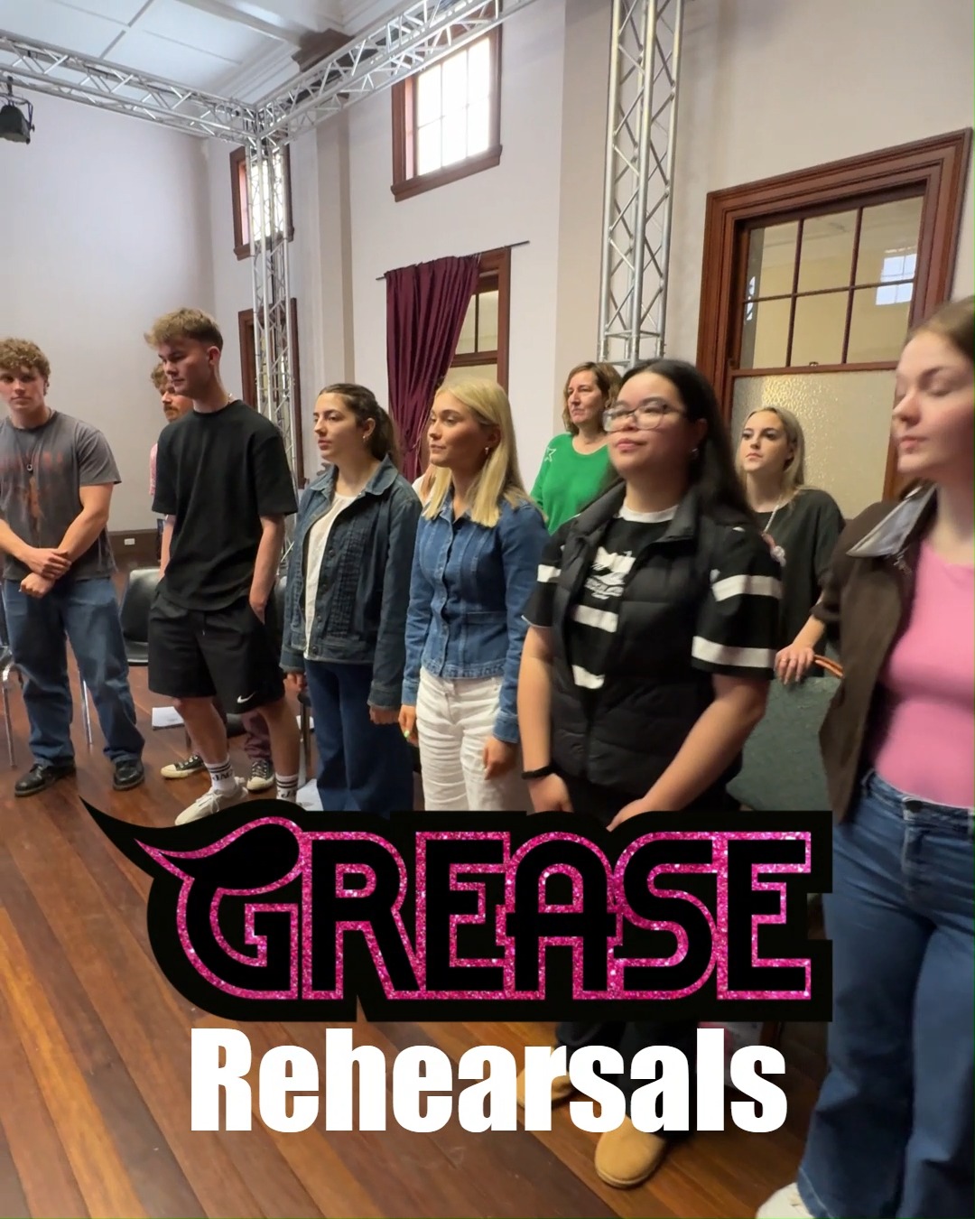 Behind every great musical is a rehearsal room full of hard work, collaboration and a whole lot of talent.
Our cast has officially come together for music rehearsals under the direction of the incomparable Musical Director, Matt Rofe, and while we can't share what they're sounding like just yet... trust us when we say it's something special.
With an exceptionally talented cast and one of musical theatre's most iconic scores, Grease is well and truly underway, and we can't wait to share more with you over the coming months.
12–20 September 2026 | Ipswich Civic Centre
Have you secured your tickets yet?
https://www.ipswichciviccentre.com.au/event/grease-2/