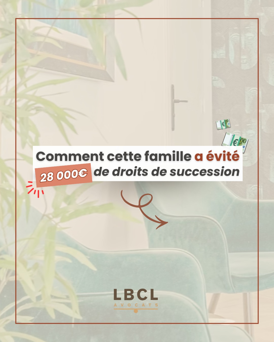 28 000 € gagnés en anticipant sa succession ?
La solution encore trop méconnue en France 👇🏼
Découvrez l'exemple de Marc, qui a choisi d'organiser la transmission de son patrimoine de son vivant grâce au démembrement de propriété.
Résultat ? Une transmission optimisée, une fiscalité allégée et un patrimoine préservé pour ses proches.
Au sein du cabinet, nous accompagnons les familles dans leurs stratégies patrimoniales, successorales et fiscales dans le but de sécuriser la transmission de leur patrimoine et protéger leurs proches.
#patrimoine #succession #transmission #demembrement #fiscalite #famille #lbclavocats