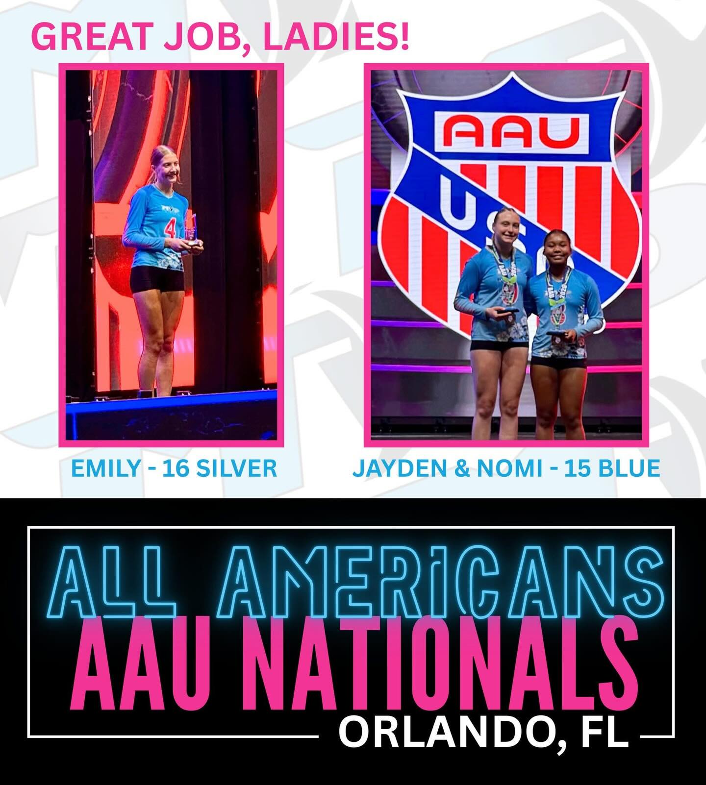So proud of our All Americans! Way to go Emily, Jayden, & Nomi!