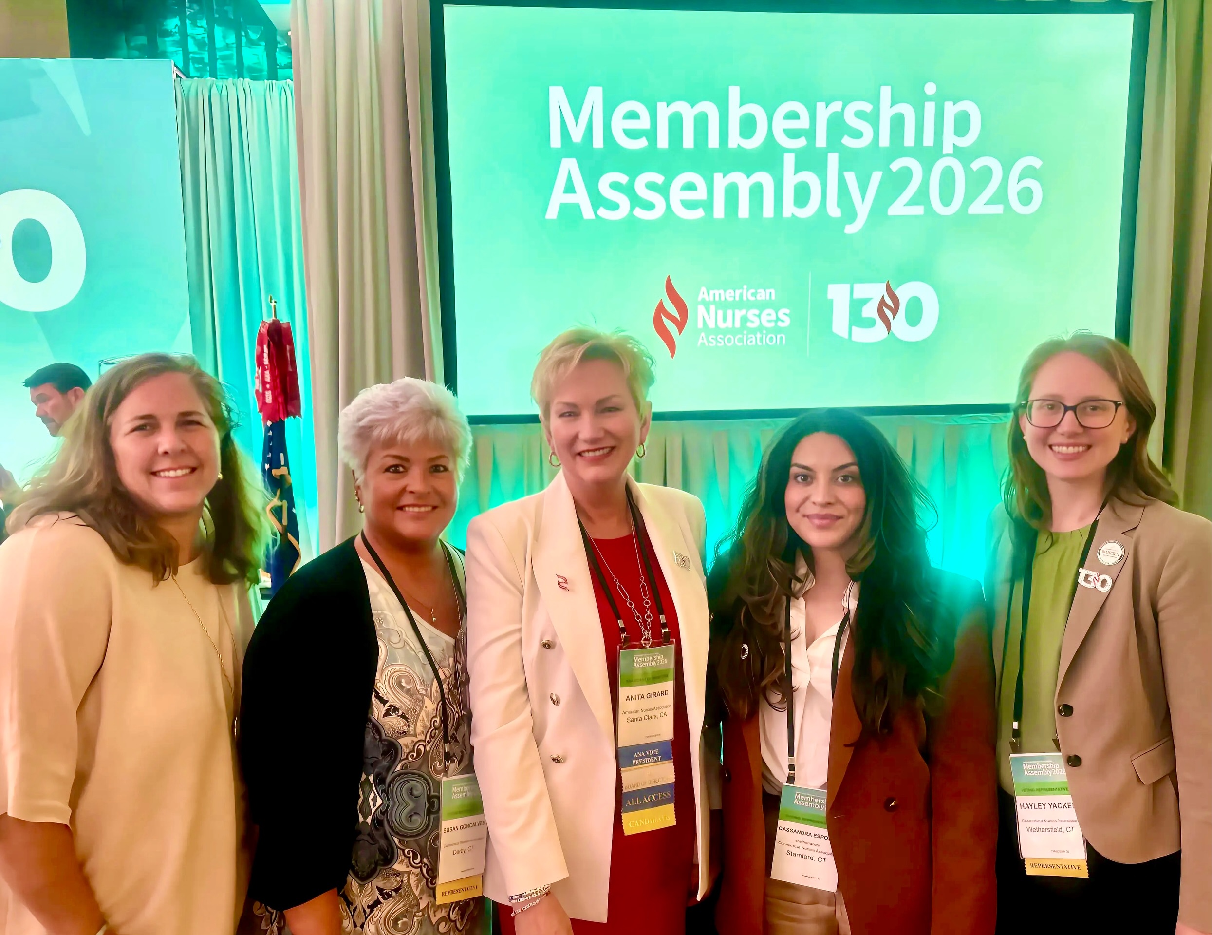 Congratulations to the newly elected ANA leaders!
It takes a lot to step forward and serve at this level, and we are grateful for nurse leaders who are willing to do the work, represent our profession, and help move nursing forward.
A special congratulations to:
Anita Girard, DNP, RN, CNL, CPHQ, NEA-BC ā ANA President
The Connecticut Nurses Association is excited to cheer you on and see all that is ahead.
#CTNurses #ANAMembershipAssembly #NurseLeadership #NursingAdvocacy #NursesLead
Congratulations to the newly elected ANA leaders!
It takes a lot to step forward and serve at this level, and we are grateful for nurse leaders who are willing to do the work, represent our profession, and help move nursing forward.
A special congratulations to:
Heidi Sanborn, DNP, RN, CNE ā ANA Secretary
The Connecticut Nurses Association is excited to cheer you on and see all that is ahead.
#CTNurses #ANAMembershipAssembly #NurseLeadership #NursingAdvocacy #NursesLead
Congratulations to the newly elected ANA leaders!
It takes a lot to step forward and serve at this level, and we are grateful for nurse leaders who are willing to do the work, represent our profession, and help move nursing forward.
A special congratulations to:
Ahnyel Burkes, DNP, RN-BC, NEA-BC ā Director-at-Large
The Connecticut Nurses Association is excited to cheer you on and see all that is ahead.
#CTNurses #ANAMembershipAssembly #NurseLeadership #NursingAdvocacy #NursesLead
Congratulations to the newly elected ANA leaders!
It takes a lot to step forward and serve at this level, and we are grateful for nurse leaders who are willing to do the work, represent our profession, and help move nursing forward.
A special congratulations to:
Josephine Agyei, BSN, RN ā Director-at-Large, Staff Nurse
The Connecticut Nurses Association is excited to cheer you on and see all that is ahead.
#CTNurses #ANAMembershipAssembly #NurseLeadership #NursingAdvocacy #NursesLead