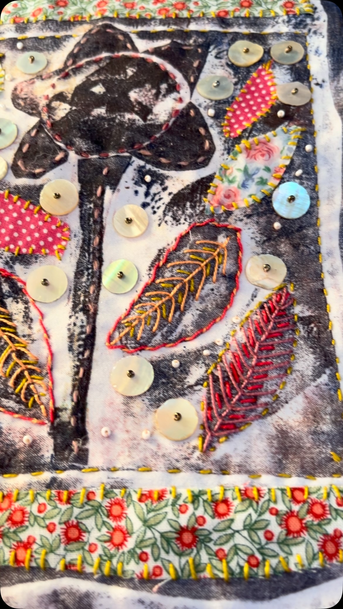 Collagraph Print & Stitch workshop. Beginners are welcome, and all materials are included.
The workshop will be at my studio in a beautiful old cotton mill in Mossley. Book your place at the website.
#mossley #collagraphprint #printandstitch