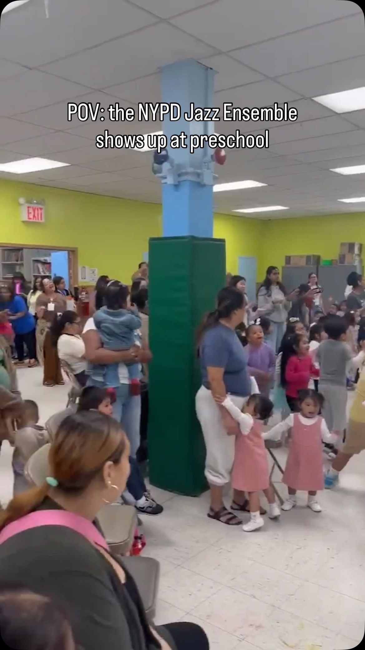 When the NYPD Jazz Ensemble came to Corona, our littlest learners danced their hearts out 🎷