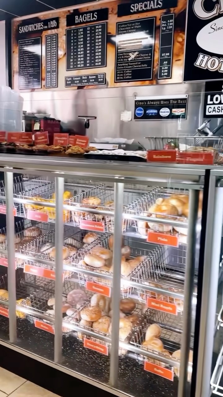 Everything tastes better when it’s fresh. ✨
Fresh bagels, baked goods, hot coffee, homemade cream cheese, and lunch made just the way you like it. Come see us at #CinosHotBagels today!
#bagels #deli #longisland #oceansideny