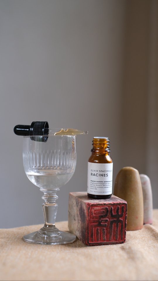 Nouvel elixir spagyrique !
RACINES | Ancrage, sécurité, apaisement
Racines est une synergie d'élixirs spagyriques. Elle permet de retrouver un ancrage solide, de favoriser la présence à Soi, d'apaiser les sentiments d'inconfort et d'insécurité et de restaurer la libre circulation énergétique du corps.
S’accorder un temps de connexion avec cet élixir spagyrique au quotidien nous aide à apaiser le brouhaha des pensées, des peurs et à dissiper le brouillard mental.
Racines nous aide à nous replacer en quelques secondes dans notre corps, en toute sécurité et confiance.
Cet élixir est un outil précieux pour celles et ceux qui ont pris l'habitude de fuir "dans les étoiles" sous la pression de l'inconfort et des émotions.
Il stabilise les montagnes russes émotionnelles et équilibre les énergies Terre-Ether.
Il nous permet de mieux accepter l'incarnation de notre être et de retrouver la confiance, l'envie de créer et d'avancer, ici et maintenant.
•••
Pour aller plus loin dans votre démarche d'apaisement, d'élévation et d'ancrage, cet synergie fait partie du nouveau coffret Noces alchimiques "Pure présence" disponible sur la boutique en édition limitée.