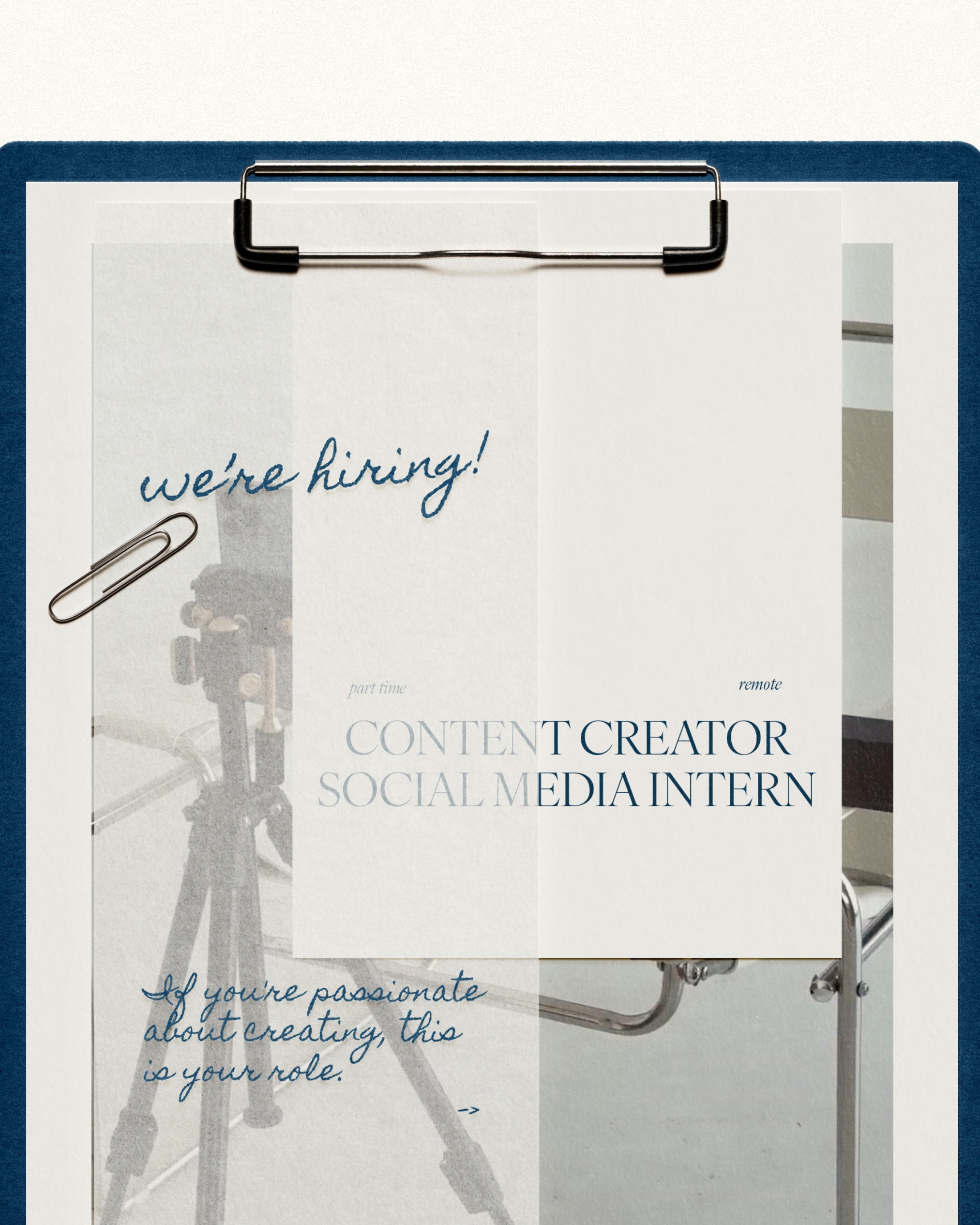 We’re hiring ⭐
Looking for a Content Creator Social Media Intern to help us create content for our health, wellness, and beauty clients. Part-time, remote-friendly, though we’d love someone Miami-based who can jump into shoots and team meetings in person.
Comment “Role” and we’ll DM you the link, or head to our LinkedIn profile to apply directly 📹