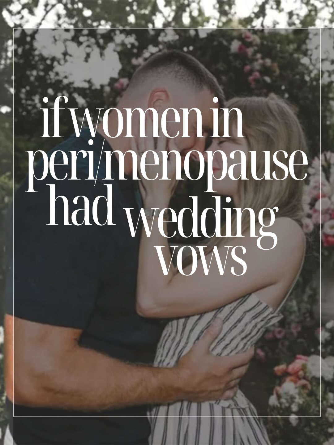 because I’m the biggest swiftie over 50 and this is wedding celebration day!!! 💍
women everywhere in perimenopause and menopause…apply these promises to yourself!