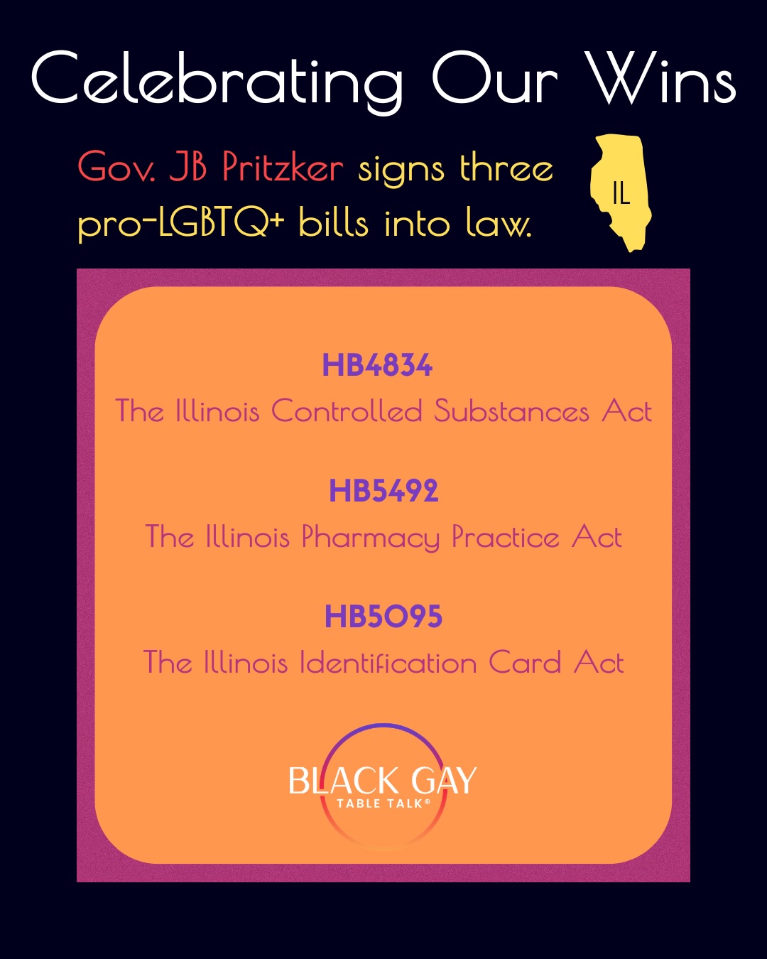 Major news out of Illinois! 🏳️🌈🏳️⚧️ Governor JB Pritzker just signed three critical pieces of legislation into law directly aimed at expanding protections, healthcare access, and privacy for the LGBTQ+ and trans community.
Here is what the new bills accomplish:
🔒 HB 4834 | Medical Privacy Shield: Removes testosterone from the state prescription monitoring database and blocks estrogen/reproductive meds from ever being added. This shields private health data from being surveilled or weaponized by outside states. (Takes effect immediately!)
🆔 HB 5095 | Protected Gender Markers: Locks down official state policy allowing residents to self-attest their gender marker (M, F, or X) on driver’s licenses and state IDs without needing a doctor’s signature—plus adds strict new privacy rules to those forms.
💊 HB 5492 | Better Hormone Access: Cuts down on pharmacy stress and insurance roadblocks by requiring insurance companies to cover up to a six-month supply of prescribed hormone therapy at a time.
While fundamental rights face pushback across the country, Illinois is codifying protections into state law to ensure the community is #FreeToBeProud.
#equality #illinois #lovewins