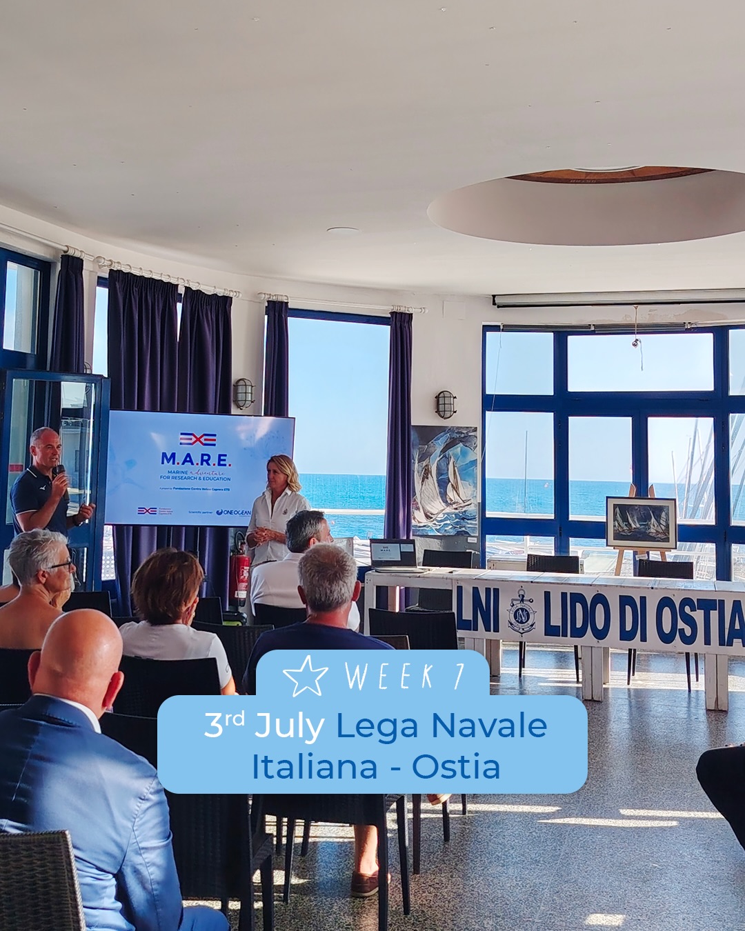 Questa sera abbiamo fatto tappa a Ostia per un nuovo appuntamento dedicato al mare, alla ricerca e alla divulgazione. 🌊⛵️
Alla @leganavaleostia, la scienziata ambientale Martina Pè ha raccontato il percorso del progetto M.A.R.E., ripercorrendo le attività di ricerca svolte negli ultimi anni e presentando le sfide che accompagneranno la missione 2026 e i prossimi cicli di ricerca. Un’occasione preziosa per riflettere insieme sull’importanza della ricerca e del monitoraggio per la tutela del nostro mare.🔬💙
Grazie alla @leganavaleostia e alla sua Presidente Carola De Fazio per la calorosa accoglienza
⚓️ a Tullio Picciolini, Delegato Regionale @lega_navale_italiana Lazio e Umbria
⚓️ a Daniela Bolognesi, Presidente della @lega_navale_italiana Milano e Vice Presidente @cvcaprera
⚓️ a Lara Maule, Responsabile Ufficio Ambiente della @lega_navale_italiana
e a tutti coloro che hanno partecipato all’incontro, contribuendo a rendere questa serata un’importante occasione di condivisione e sensibilizzazione. ✨⚓️
Conoscere il mare è il primo passo per proteggerlo. 🌊
~
A project by @cvcaprera
Scientific partner @oneoceanfound
Main partner @shiseido
Institutional partner @deutschebankitalia
Supporting partner @grassi_1925
Technical partner @cmp_official @workness_club
Under the patronage of @marinamilitareofficial
@guardiacostiera @regioneautonomasardegna @lega_navale_italiana
#progettoMARE #aboutMARE #CentroVelicoCaprera #MarineResearch
#RespectTheOcean