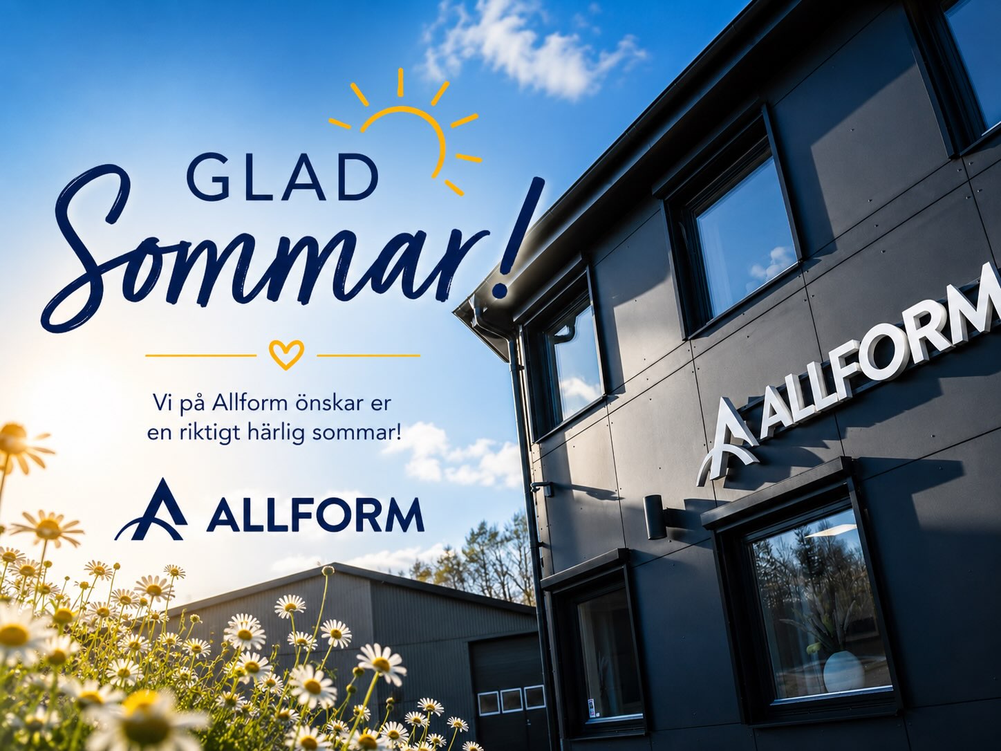 Teamet på Allform önskar alla en riktigt skön sommar! Vi stänger igen v29 och v30 😁