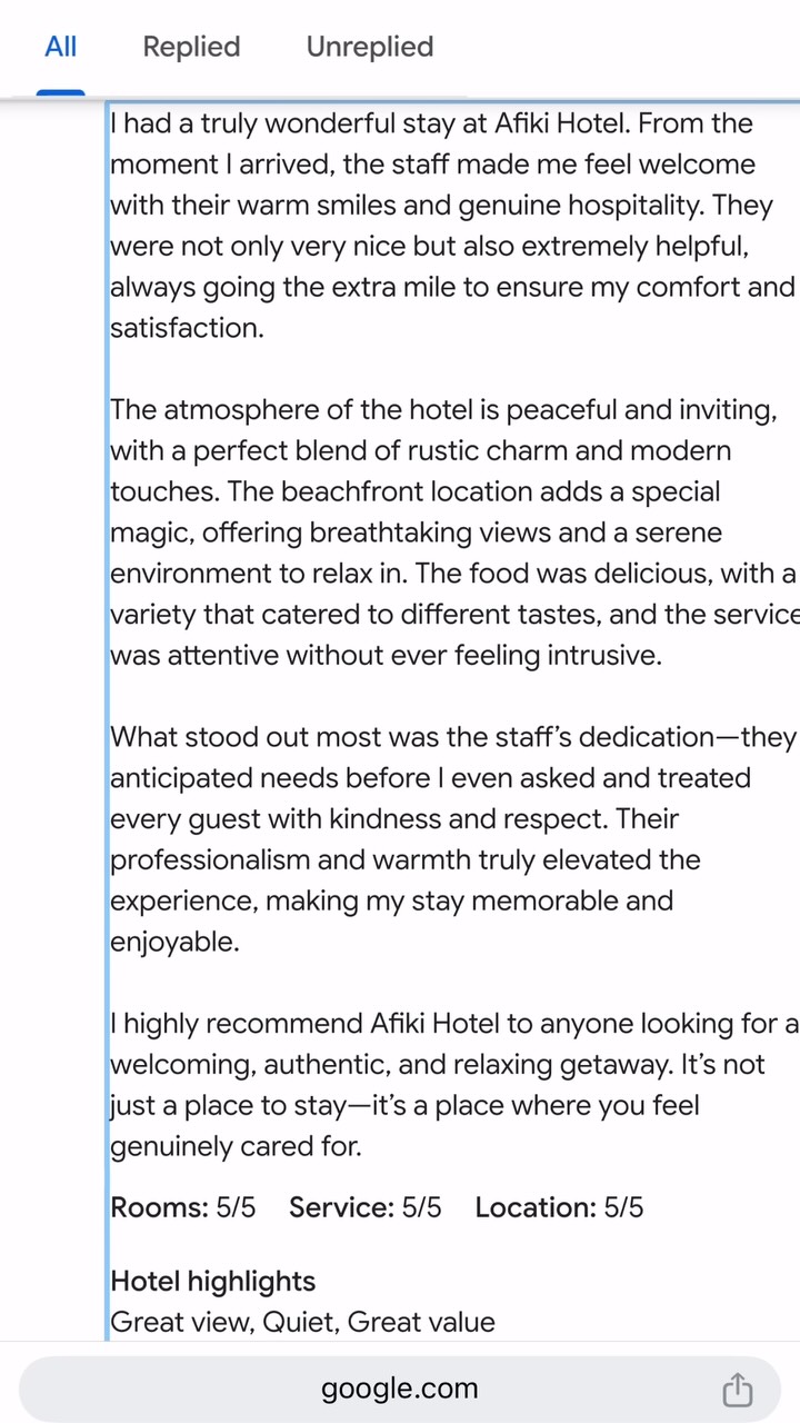 Let’s read some guest reviews 🫶