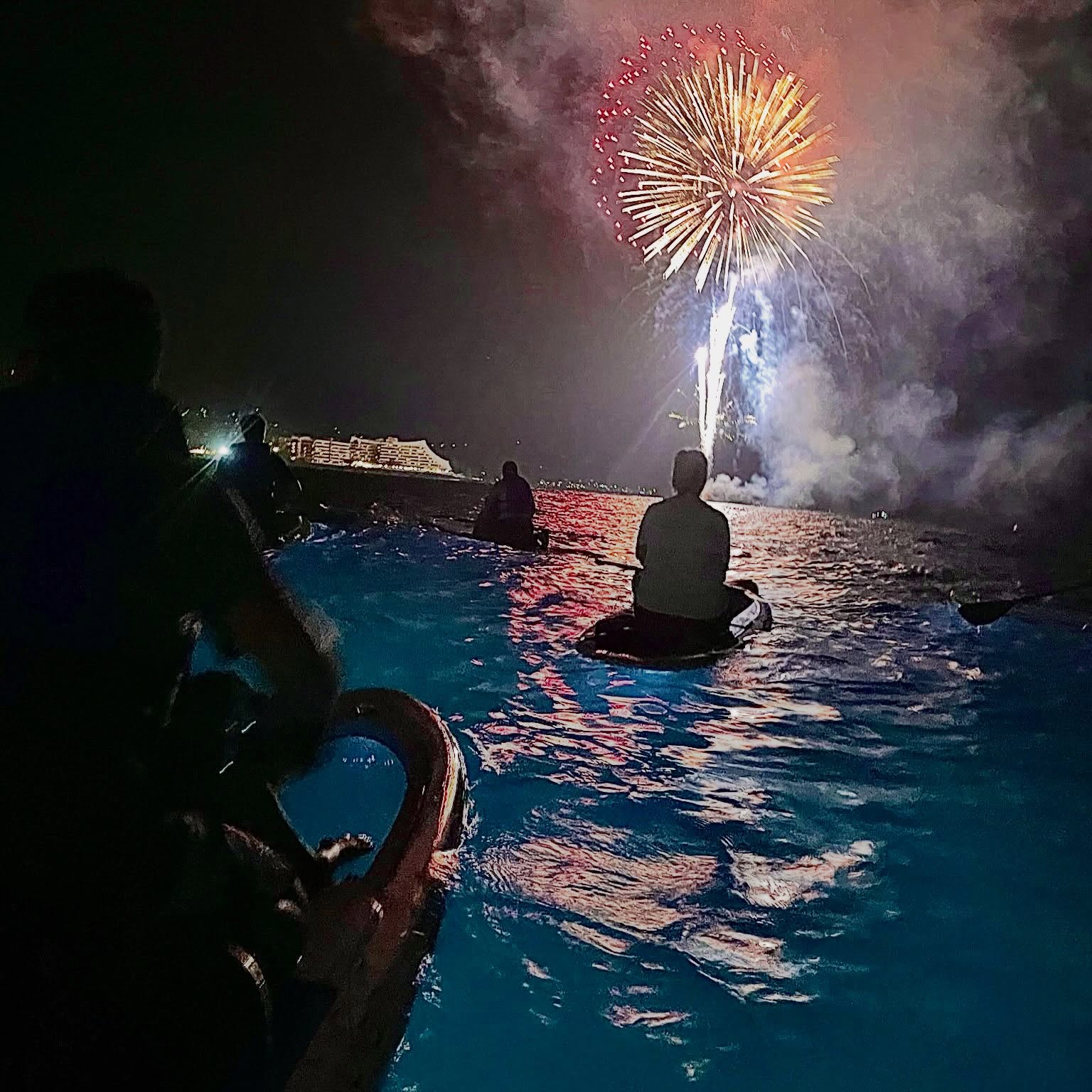 An epic way, to view the display, in Kailua Bay πΊπΈπ #nextlevelhumanexperience