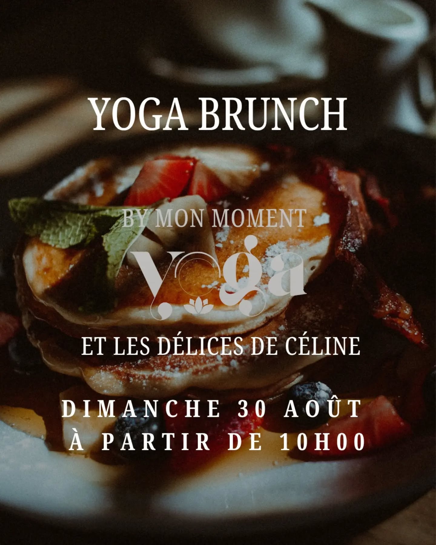 YOGA BRUNCH – Dimanche 30 août à 10h
C’est le grand retour du Yoga brunch de fin d’été !
Je vous retrouve en plein air le dimanche 30 août à 10h pour une matinée placée sous le signe de la détente, du bien-être et de la gourmandise.
Au programme : une séance de yoga accessible à tous, sous les arbres, suivie d’un délicieux brunch salé et sucré préparé par Céline @les_delices_de_celine_biscuits
En cas de pluie, l’événement sera maintenu au studio.
J’ai hâte de partager ce beau moment avec vous !
Lien en bio pour vous inscrire