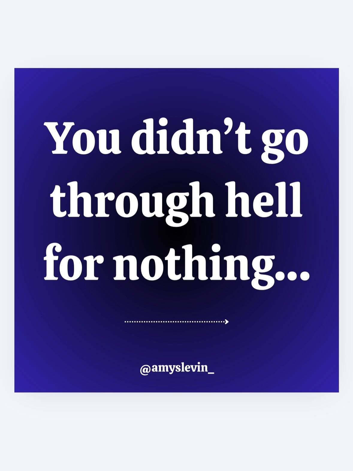 In a nutshell:
Hell shaped you.
You have wisdom now.
Use it.
It’s scary.
Do it anyway.
F*ck off.
Bye.
#motivation #wildandfree #unapolageticallyyou #becoming #personaldevelopment
