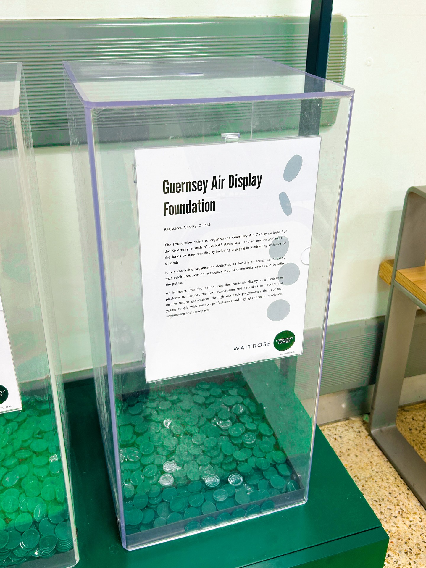 💚 CALLING ALL WAITROSE SHOPPERS! 💚
You can now support the Guernsey Air Display when you next shop at Waitrose Rohais or Admiral Park through their token scheme.
#GuernseyAirDisplay
