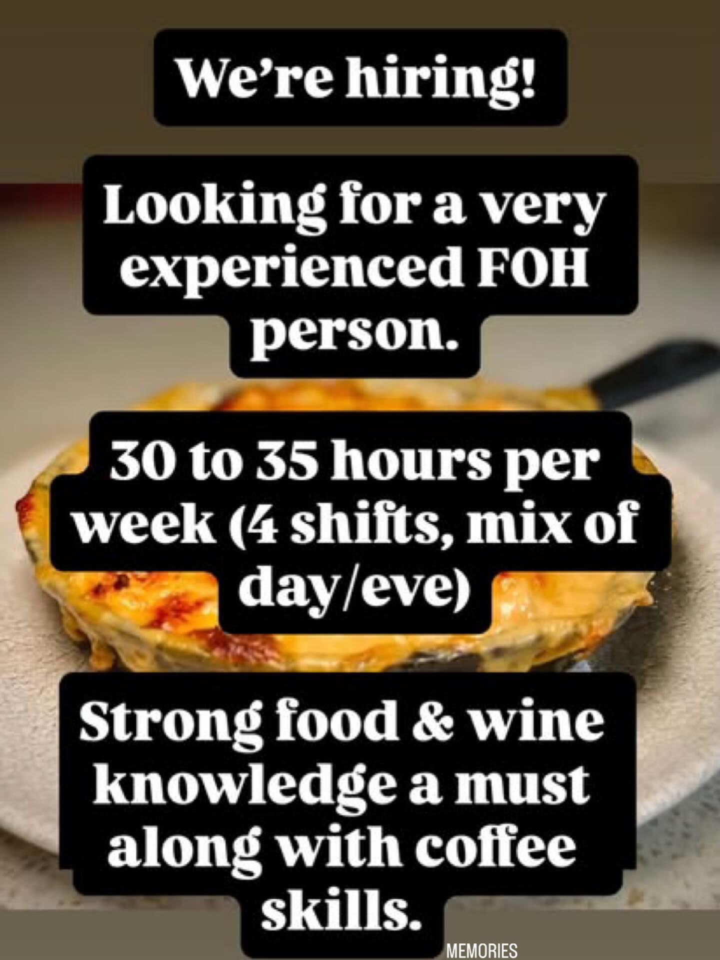 We’re a great team! Looking for a great person. £100 referral fee as well if you know anyone!?