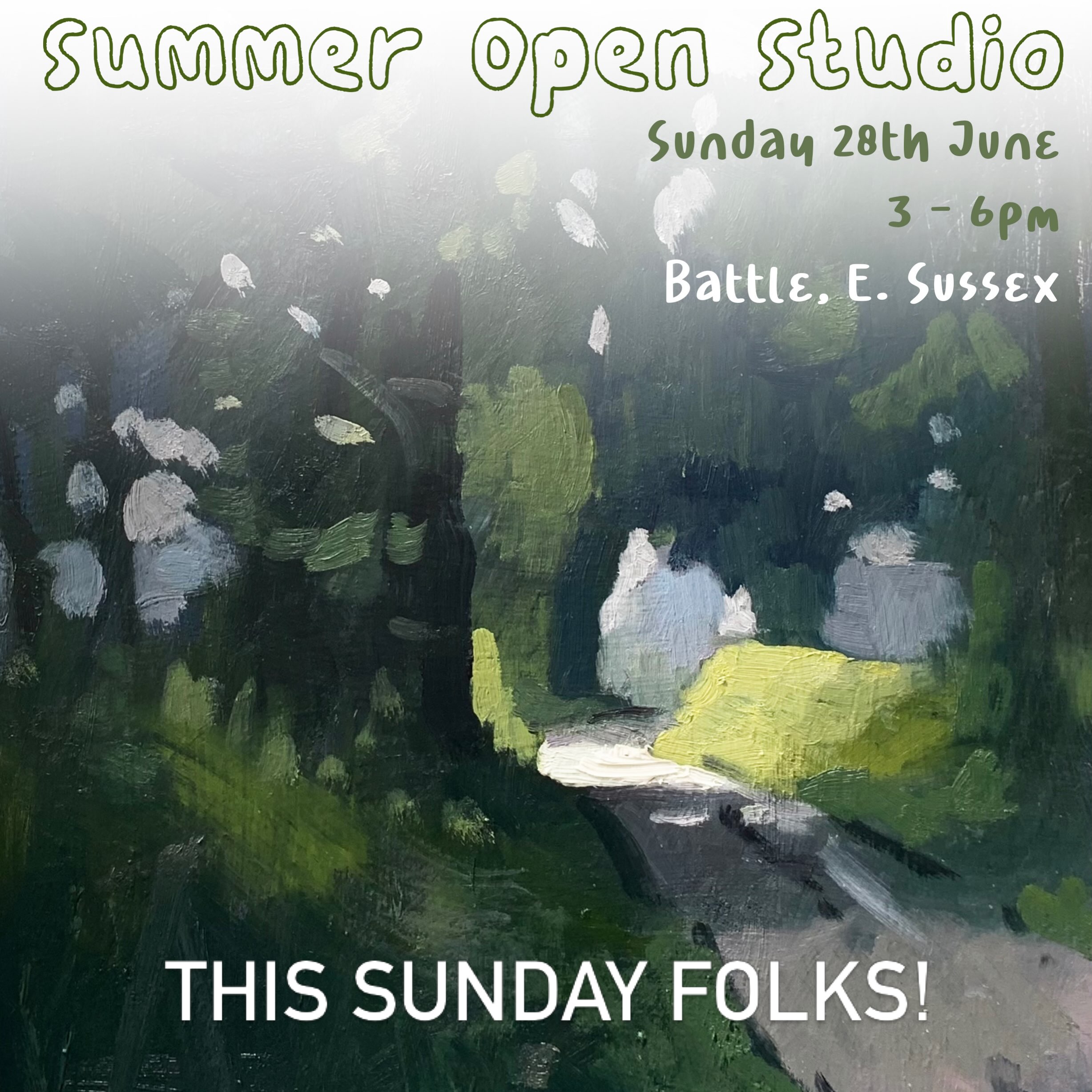 Open studio this Sunday in Battle.
Let me know if you would like to come!
#openstudio #artexhibtion #battlearts