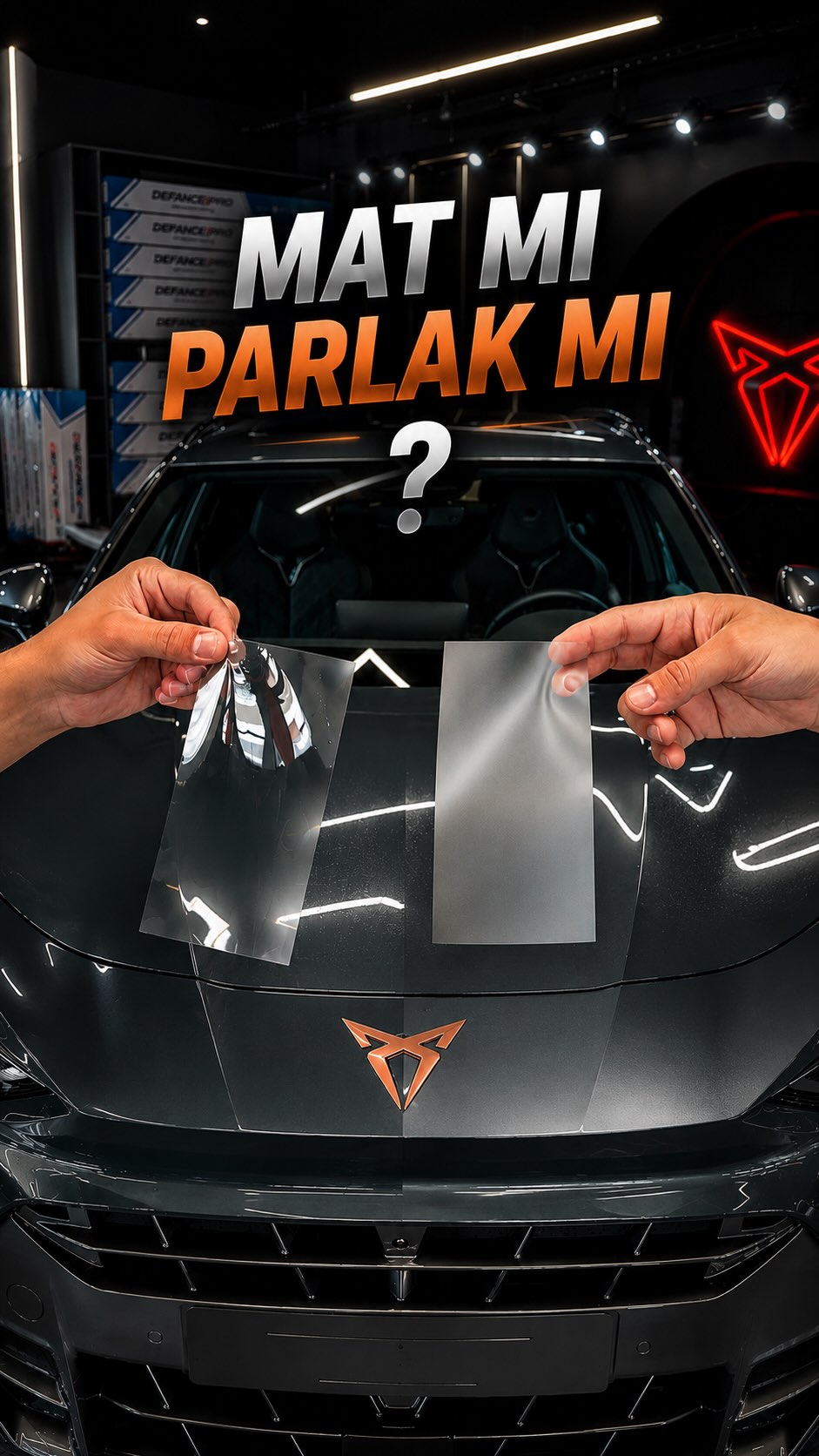 Mat mı, parlak mı? 🤔
Bu kez tercihimizi mat görünümden yana kullandık. 🔥
CUPRA Terramar, Defance Pro Matte PPF ile hem koruma kazandı hem de çok daha agresif ve dikkat çekici bir görünüme kavuştu.
✔ Taş izlerine karşı koruma
✔ Kendini yenileyebilen yüzey teknolojisi
✔ Hidrofobik yapı
✔ Premium mat görünüm
✔ NFC dijital garanti kartı
Siz olsanız hangisini seçerdiniz?
🖤 Mat
✨ Parlak
📍 4K Detailing | Üsküdar & Beylikdüzü
#CUPRATerramar #MatPPF #PPFKaplama #4KDetailing #DefancePro