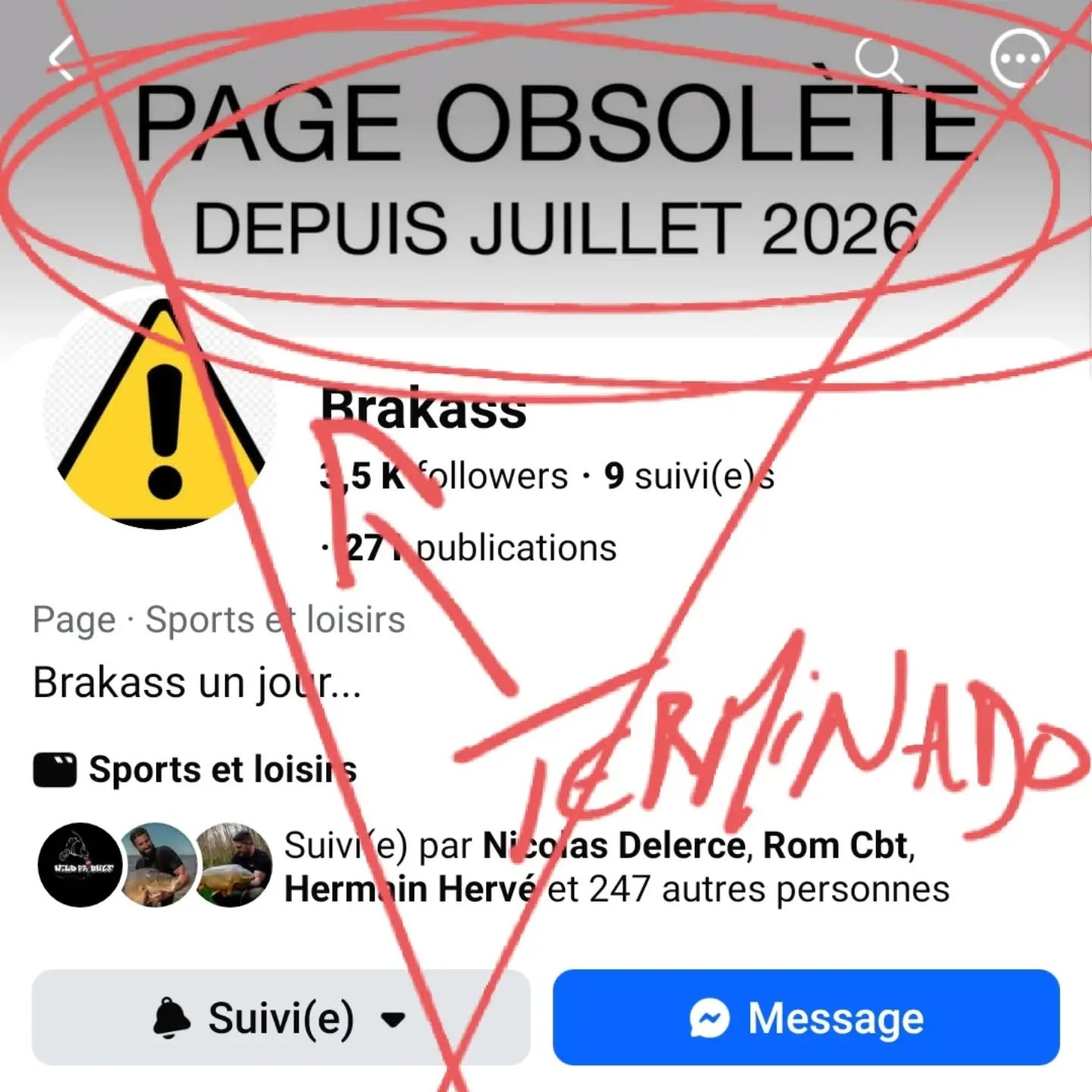 Salut les gars, petit rappel pour ceux qui sont passés à côté : on a créé une nouvelle page Facebook Brakass (https://www.facebook.com/share/1LAi8kwvfR/) car nos accès à l'ancienne deviennent très critiques et sont voués à disparaître.
On vous invite donc à suivre cette nouvelle page qui sonne comme le début d'une dynamique associative future.
Pour rappel, l'asso Brakass Adventure est une association à but non lucratif de type loi 1901 qui tend à s'étoffer afin de porter des projets d'intérêt commun aux quatre coins de la France.
Vous pouvez d'ores et déjà jeter un œil à notre site internet et découvrir notre blog, où deux de ces fameux projets sont déjà présentés sous forme d'articles.
Et en parlant d'article, on voulait vous (re)partager un article du R qui traite de son rapport à la liberté dans un monde toujours plus oppressant : https://www.brakass.com/post/culture-de-la-liberté
Un texte écrit avec les yeux ouverts qui devrait parler à bon nombre de pratiquants pour qui la conscience n'est pas qu'un énième mot dans le dictionnaire, mais bien un gouvernail nous permettant de garder le cap.
Bonne lecture à tous et à très vite pour la présentation de nos projets d'intérêt commun... Restez connectés si ça vous chauffe de nous filer un coup de main ! 😉
English Version :
Hey guys, a quick heads-up for those who missed it: we’ve created a new Facebook page for Brakass (https://www.facebook.com/share/1LAi8kwvfR/) because our access to the old one is getting highly critical and it's bound to disappear soon.
We’d love for you to follow this new page, which marks the beginning of an exciting new chapter for our community!
As a reminder, Brakass Adventure is a non-profit organization (registered under the French Law of 1901) that is expanding to bring community-driven projects to life all across France.
You can already check out our website and explore our blog, where two of these famous projects have just been featured in our latest articles.
Speaking of articles, we also wanted to reshare a piece by "Le R" about his relationship with freedom in an increasingly oppressive world:
https://www.brakass.com/post/culture-of-freedom