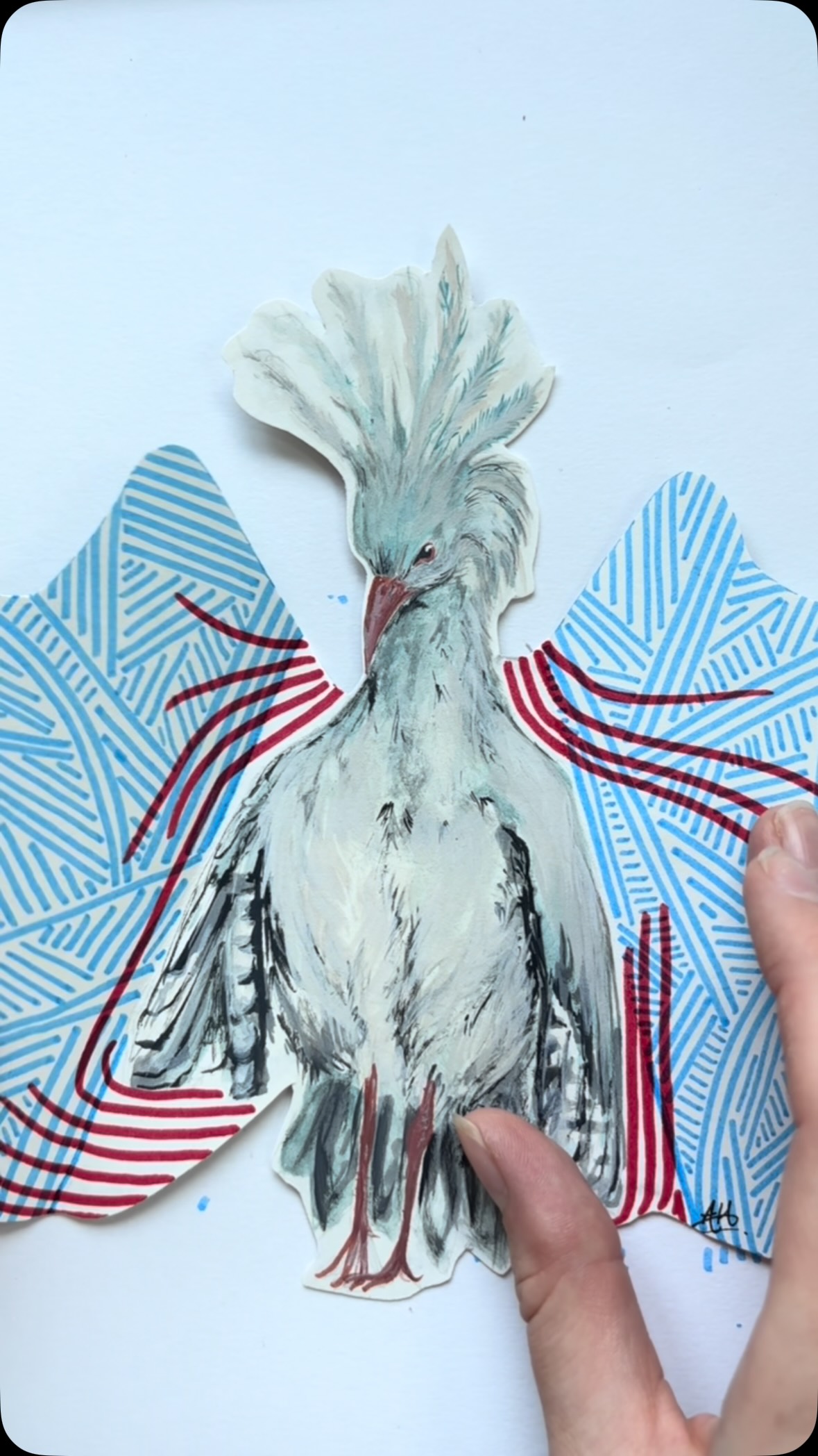 Meet the Kagu !!!!
Discovered these beauties whilst researching endangered species on @birdlife.international datazone, and I’m fully obsessed with these flightless, s3xually-deviant birdies ✨
.
Arty bits - @dalerrowney1783 FW acrylic inks & gouache, @lyra_feelcreative graduate fineliners, on @archespapers
.
.
.
#artist #art #wildlife #bird #nature @birdlife.europe @birdlife.international @birdinggirlies @global_birdfair @btobirds @feministbirdclub @leicanature @zeissnature