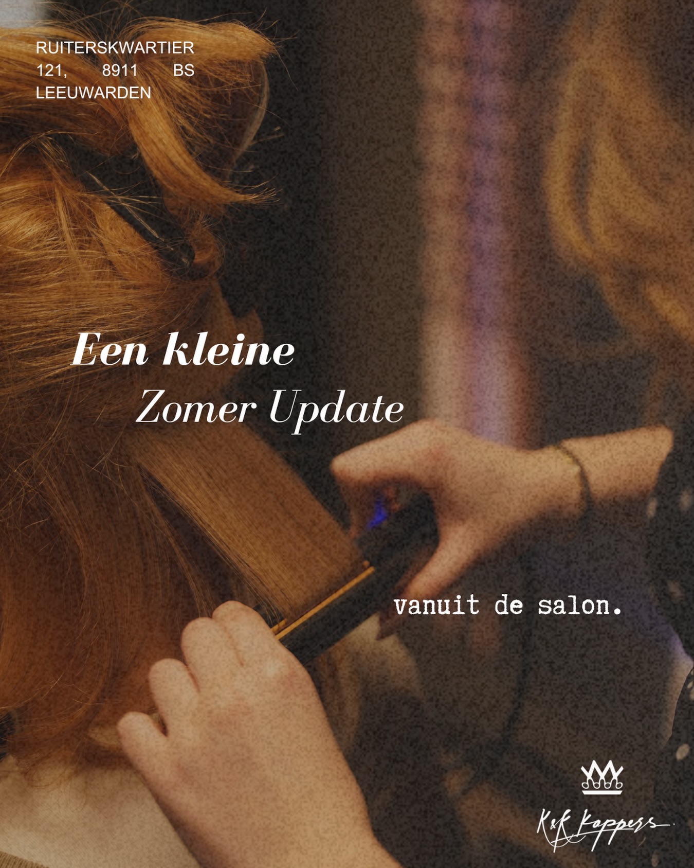 Zoek je even verkoeling deze zomer? Onze salon is gelukkig voorzien van airco.
De komende maanden gaan onze collega’s verspreid genieten van hun vakantie. Daardoor kan het zijn dat je tijdens je afspraak net een ander vertrouwd gezicht tegenkomt dan je gewend bent. Natuurlijk blijven we gewoon geopend en staan we zoals altijd voor je klaar.
Daarnaast willen we jullie laten weten dat Francisca door een oogaandoening voorlopig niet kan werken. Hierdoor zullen jullie haar helaas een tijd moeten missen in de salon. We wensen haar veel rust en een voorspoedig herstel toe. 🤍
Geniet van de zomer en graag tot snel in de salon!