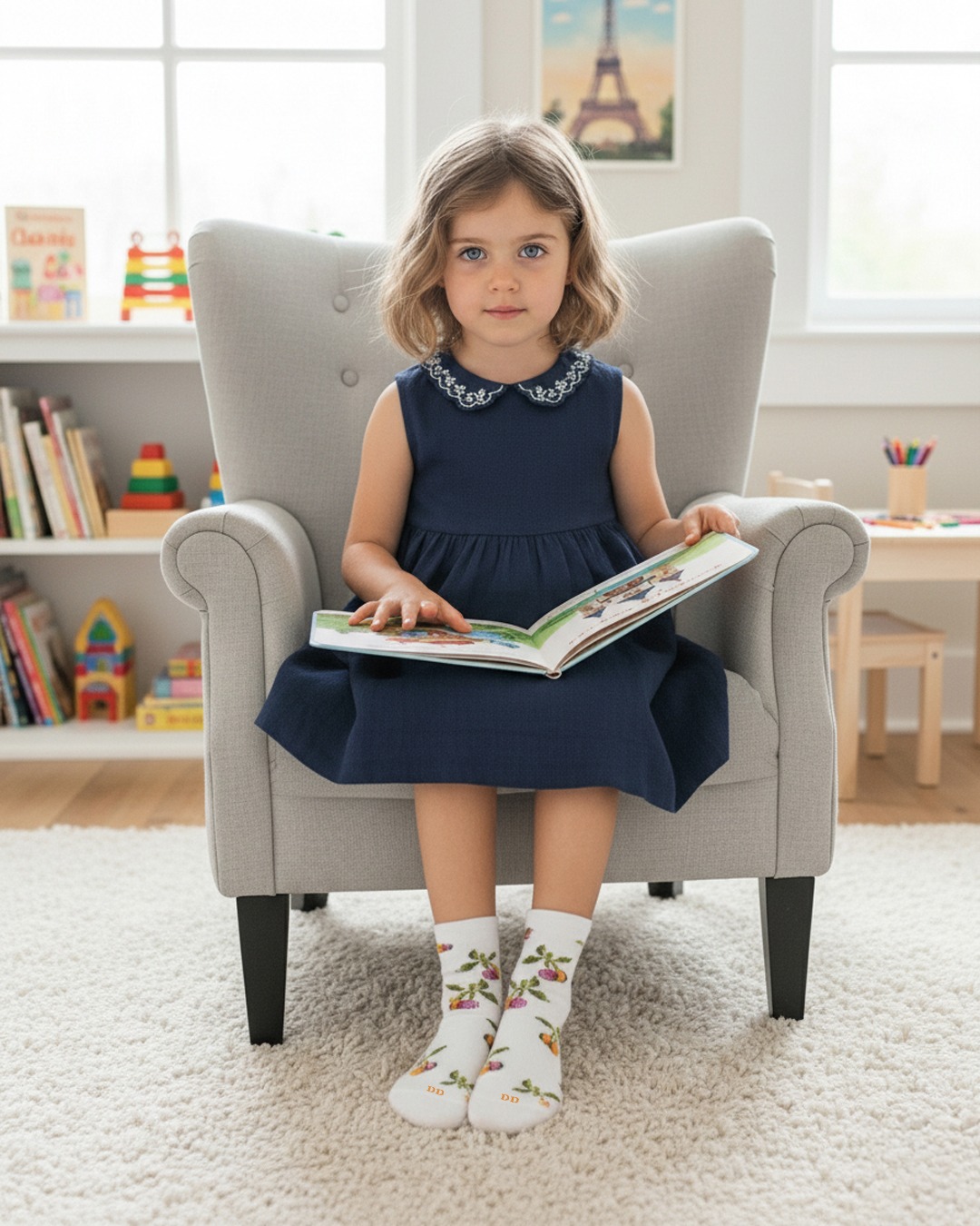 Joliment colorée, joyeuse et pleine de tendresse.
Une chaussette pensée pour les petites filles qui aiment les détails délicats et les motifs tout en douceur. 🍒
#dorédoré