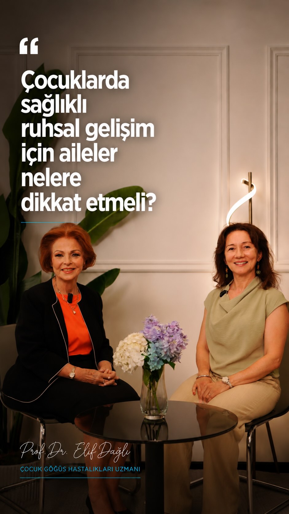 Bu bölümde çok değerli meslektaşım, Çocuk ve Ergen Psikiyatrisi Uzmanı Prof. Dr. Ayşe Rodopman Arman’ı YouTube kanalıma konuk ettim.
Çocukların ruhsal gelişimini etkileyen aile tutumlarını, ebeveynlerin en sık merak ettiği soruları ve çocukların duygusal ihtiyaçlarını bilimsel bakış açısıyla ele aldık.