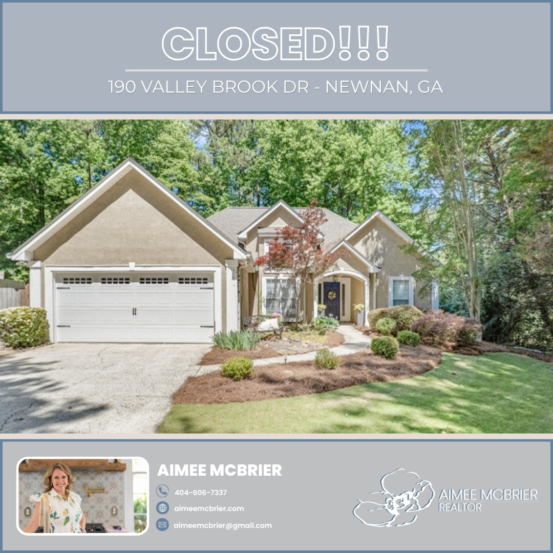 ‼️ JUST CLOSED ‼️
190 VALLEY BROOK DR - NEWNAN, GA
A big thank you to all parties involved.
#aimeemcbrier #aimeemcbrierrealty #viewpointrealestatephotography #pathfinderrealty #ncbor #georgiamls #georgiarealestate #cowetarealestate #cowetacountyga #newnanrealestate