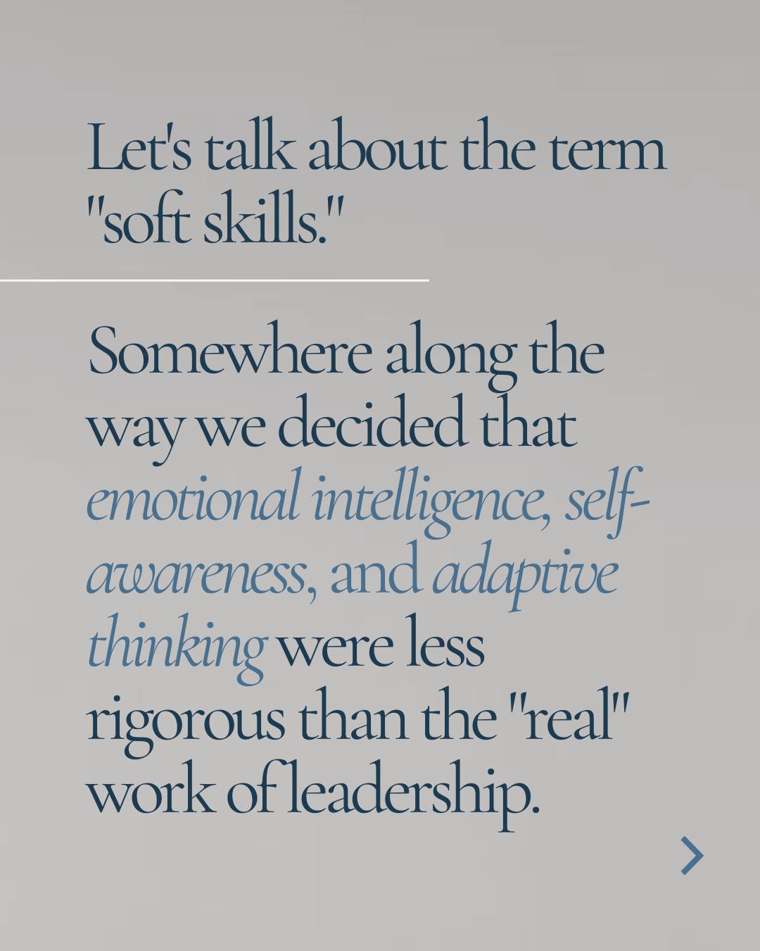 I will die on this hill: there is nothing soft about emotional intelligence. The leaders who last...who stay effective, grounded, and genuinely impactful over the long haul...are the ones who did the inner work. This is not optional. This is the job.👇
Ready to do the work? Let's start with one session.
$49 intro call → DM me Success