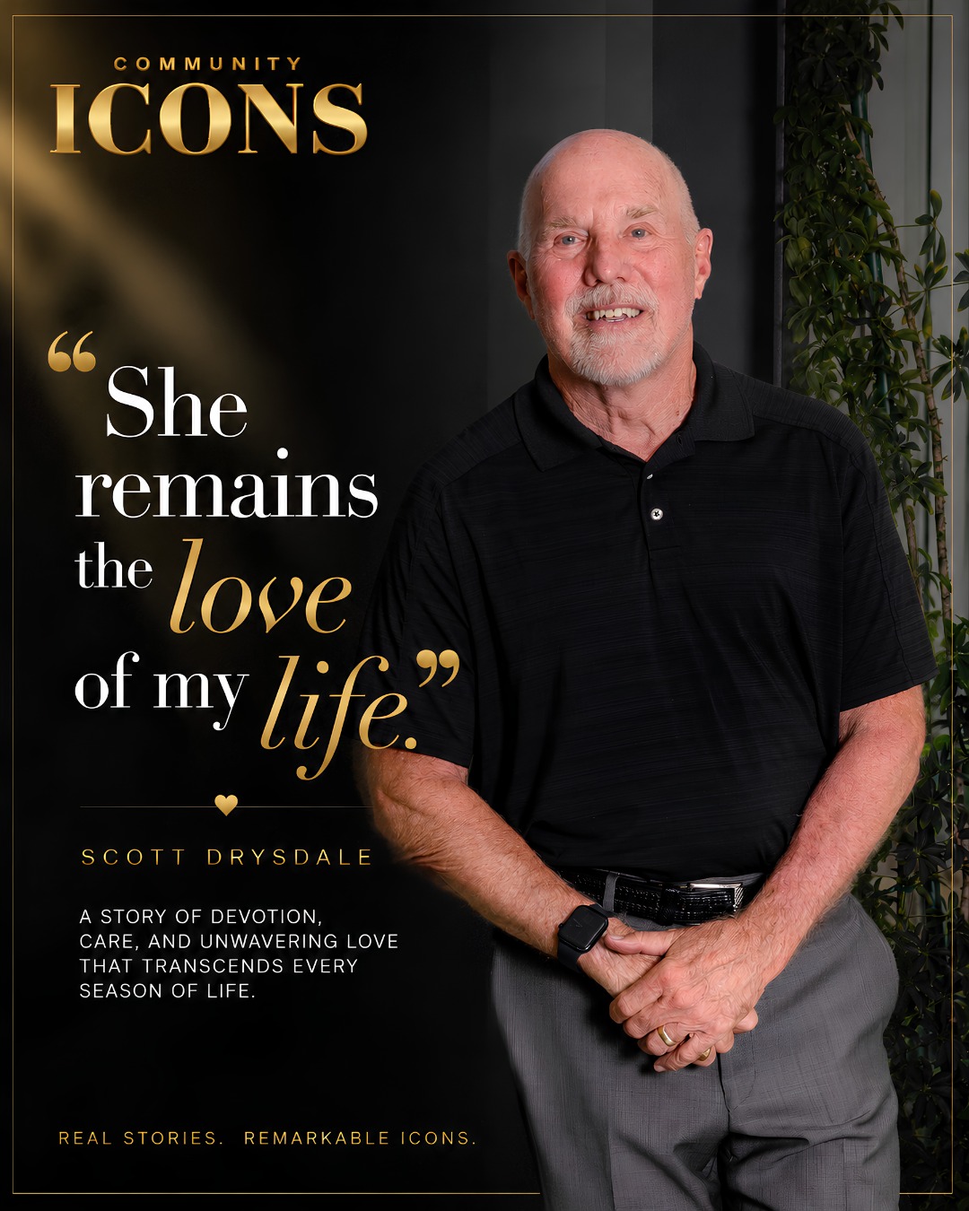 “Love is not only found in joyful moments. Sometimes it is revealed most deeply in the sacrifices we make, the strength we summon, and the devotion we choose again and again.”
Scott Drysdale’s story is one of love tested by hardship, strengthened by caregiving, and carried with extraordinary grace.
Through the challenges, exhaustion, uncertainty, and quiet responsibilities that often go unseen, Scott’s devotion to his wife remains unwavering.
“She remains the love of my life.”
We invite you to read Scott Drysdale’s full story — a heartfelt reminder that true love is not measured by perfect circumstances but by presence, patience, and the courage to keep showing up.
Read his story at Community Icons.
Photography: Dora Basaca
Thank you to: Arizona Latin American Medical Association
@almahealthcare @basacaart.photography