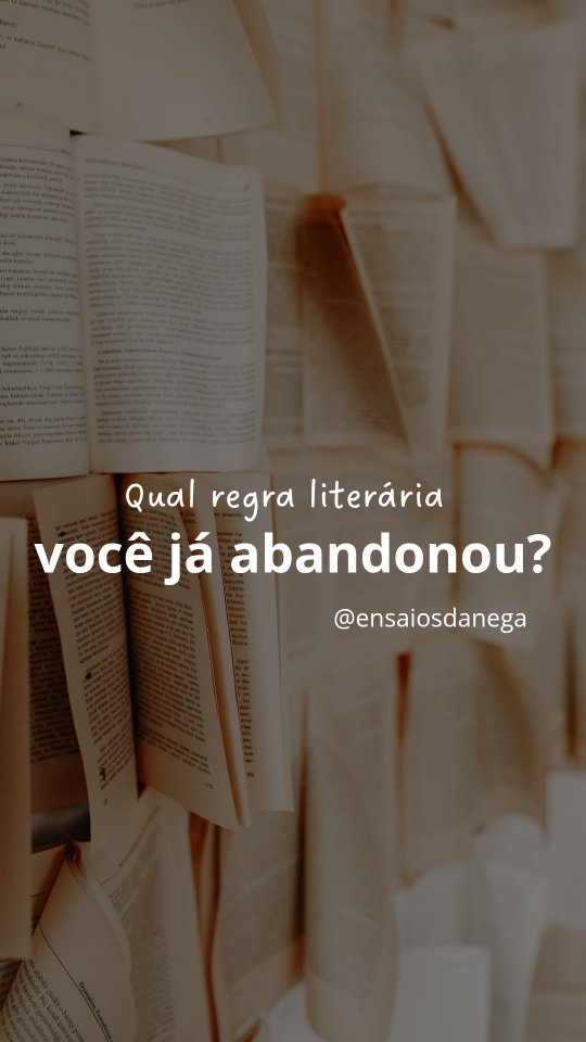 Passei muito tempo tentando ser a leitora perfeita.
Hoje eu prefiro ser uma leitora feliz. 😅
A leitura ficou mais leve quando deixei de tentar impressionar alguém.
Talvez você também não precise carregar tantas regras.
Conta aqui:
Qual foi a regra literária que você deixou para trás?
#Leitura #VidaLeitora #Livros #Leitores #EnsaiosDaNega