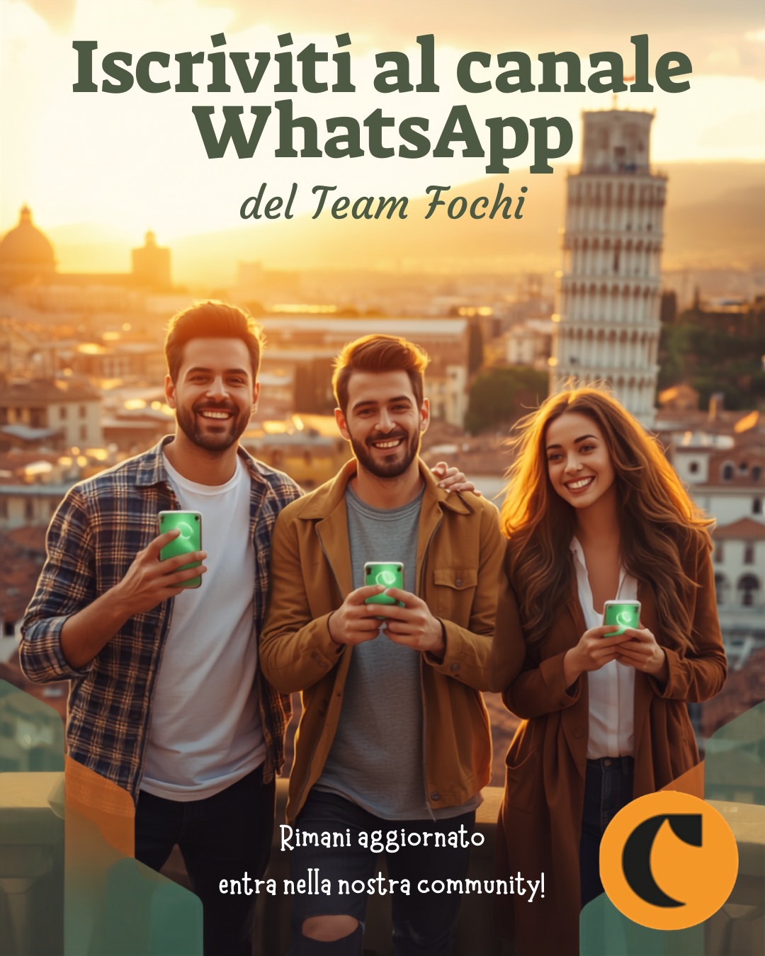 📲 Il mercato immobiliare cambia ogni giorno. Tu puoi restare sempre aggiornato.
Negli ultimi anni ho pubblicato centinaia di contenuti dedicati a chi vuole vendere, comprare o semplicemente capire meglio il mercato immobiliare.
Da oggi c'è un modo ancora più semplice per seguirli.
Ho aperto il Canale WhatsApp del Team Fochi. 🏡
Troverai:
✅ consigli pratici per vendere casa;
✅ errori da evitare;
✅ novità sul mercato immobiliare di Pisa e provincia;
✅ immobili e opportunità;
✅ video, curiosità e dietro le quinte del nostro lavoro.
Niente spam.
Solo contenuti utili, direttamente sul tuo telefono.
📲 Il link per iscriverti è nelle storie e nel primo commento
Ti aspetto!
#TeamFochi #Casavo #Pisa #MercatoImmobiliare #VendereCasa #ComprareCasa #AgenteImmobiliare #RealEstate #Immobiliare #WhatsApp #CanaleWhatsApp #PisaToday