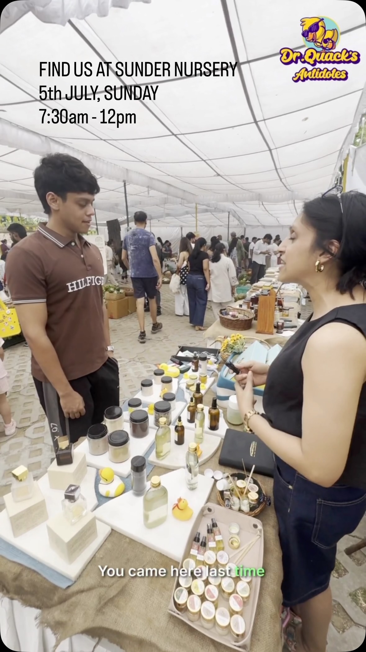 Find us at sunder nursery this SUNDAY, 5th JULY!
TIMINGS - 7:30am - 12pm
Dr Quacks antidotes
#drquacksantidotes #naturalskincare #naturalingredients #skincare #skincareroutine