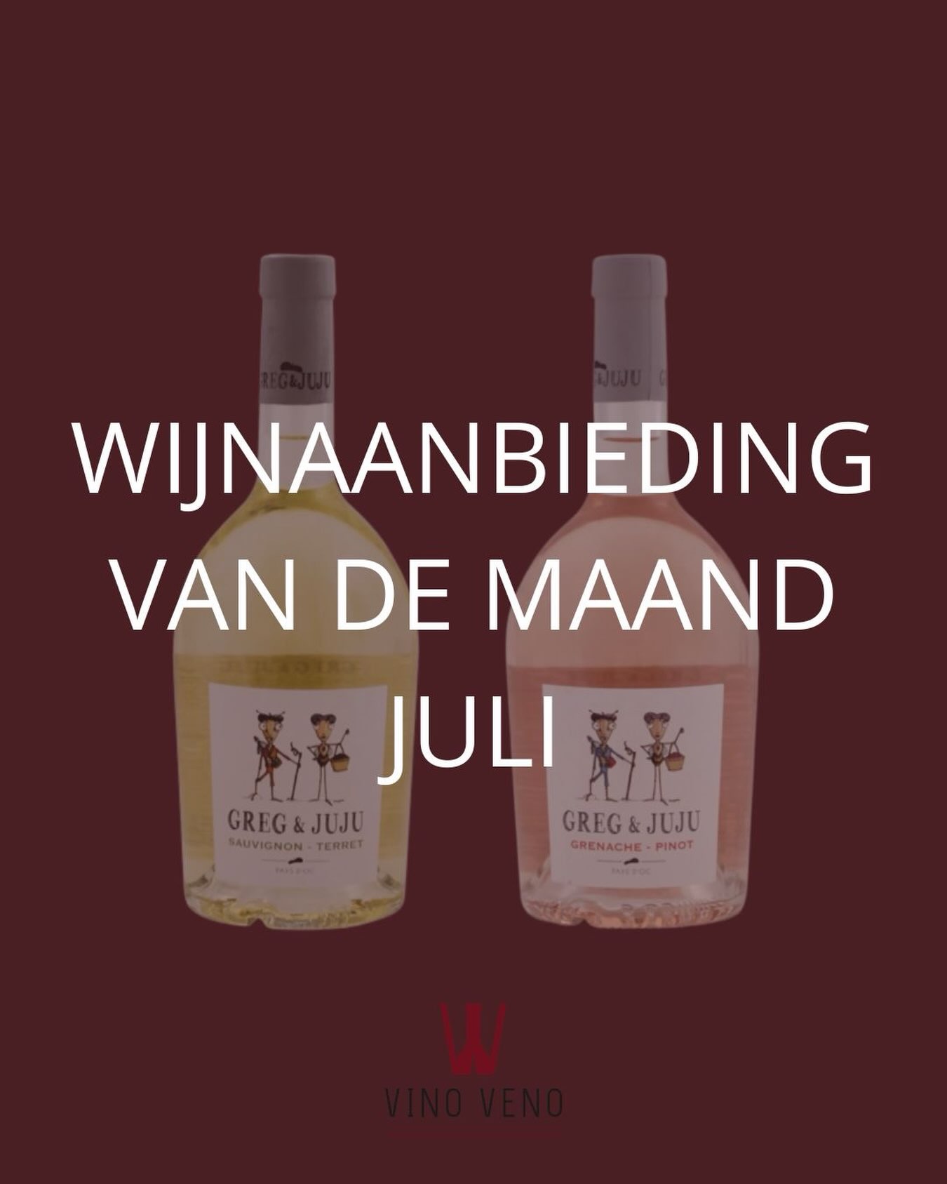 Wijnen van de maand juli en augustus ☀️
De zomer in je glas met deze twee vrolijke snuiters. Fris, fruitig, vrolijk, sappig en breed inzetbaar. Bij een lunch in de tuin of bij de barbecue.. Greg & Juju vinden het allemaal prima! van 8,95 voor 7,50
www.vinoveno.nl
.
#WijnVanDeMaand #Zomerwijn #GregEnJuju #BBQwijn #WijnAanbieding