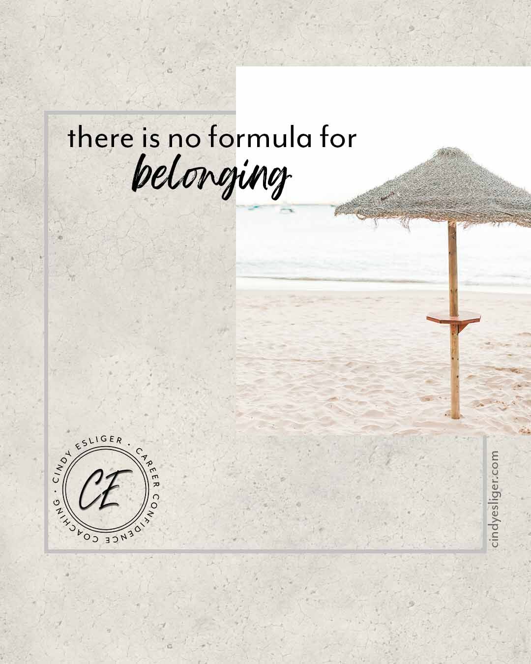 Do you feel the need to belong?
As humans, we’re hardwired for connection; long ago, our survival depended on it. Nowadays, while there’s no mortal danger in not fitting in, failing to build alliances at work can impact your professional success. How will you strengthen your workplace connections today?
To get more insight into what's holding you back from your success, take the quiz at http://cindyesliger.com/quiz.
#WorkplaceConnection #ProfessionalGrowth #FindYourPeople #TheConfidenceCollective #StopSabotagingYourSuccess