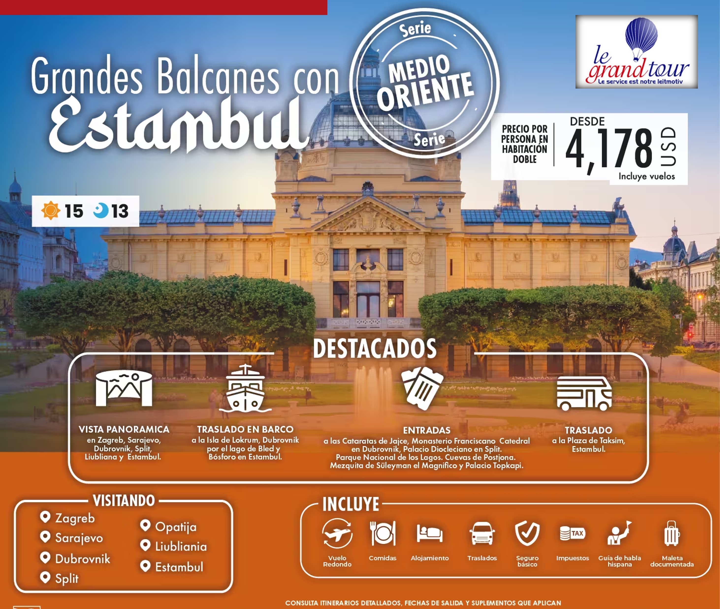 Desde las montañas de los Balcanes hasta el vibrante corazón de Estambul ✨🌉, vive una experiencia que cambiará tu perspectiva del mundo 🌍✈️. ¡No te lo pierdas!
#ExploraBalcanes #EstambulMagica #ViajaConNosotros
