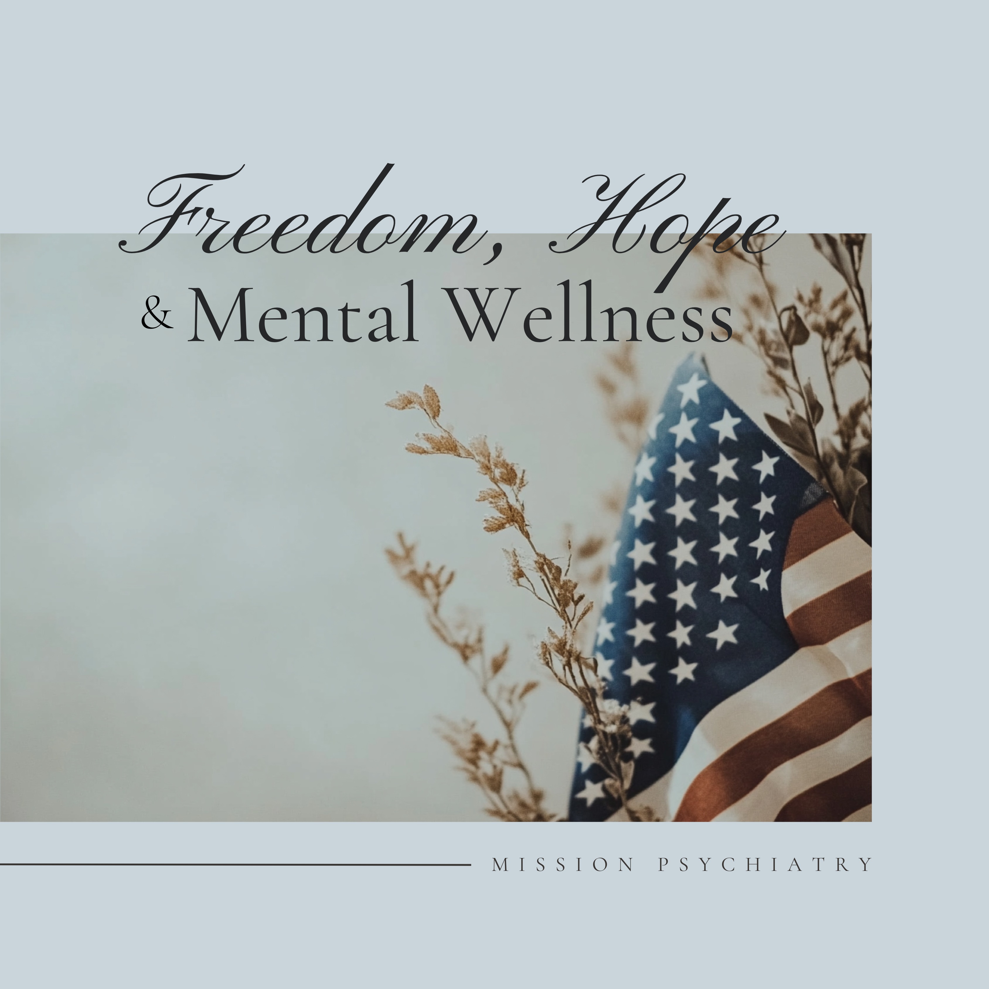 This Fourth of July, we celebrate not only our nation's independence but also 250 years of resilience, hope, and perseverance. Throughout our country's history, we've overcome challenges by supporting one another, adapting through difficult times, and continuing to move forward. That same spirit can inspire us in our own lives. Mental wellness isn't about never facing struggles. It's about finding strength through them, asking for help when you need it, and recognizing that healing is a journey, not a destination. As you gather with family and friends this holiday, take a moment to appreciate the connections that support your well-being. Laugh together, make memories, enjoy the traditions, and don't forget to check in on those who may be quietly struggling. A simple conversation, a kind word, or an invitation to join the celebration can make a meaningful difference. From all of us at Mission Psychiatry, we wish you a safe, joyful, and meaningful Independence Day as we celebrate 250 years of the freedoms that unite us. Here's to honoring our nation's past while continuing to care for the health and well-being of ourselves, our families, and our communities.